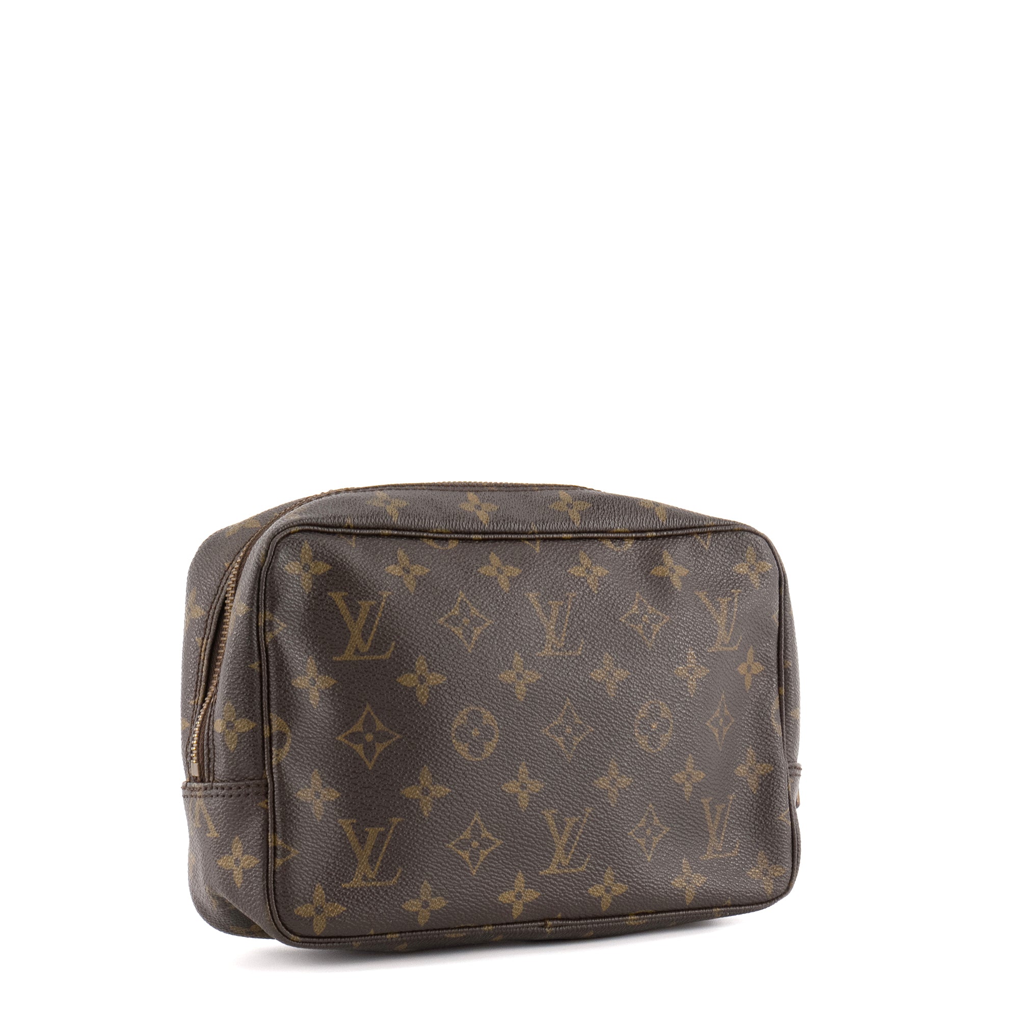 LOUIS VUITTON - Trousse de toilette 23 Louis Vuitton en toile enduite monogrammée vintage