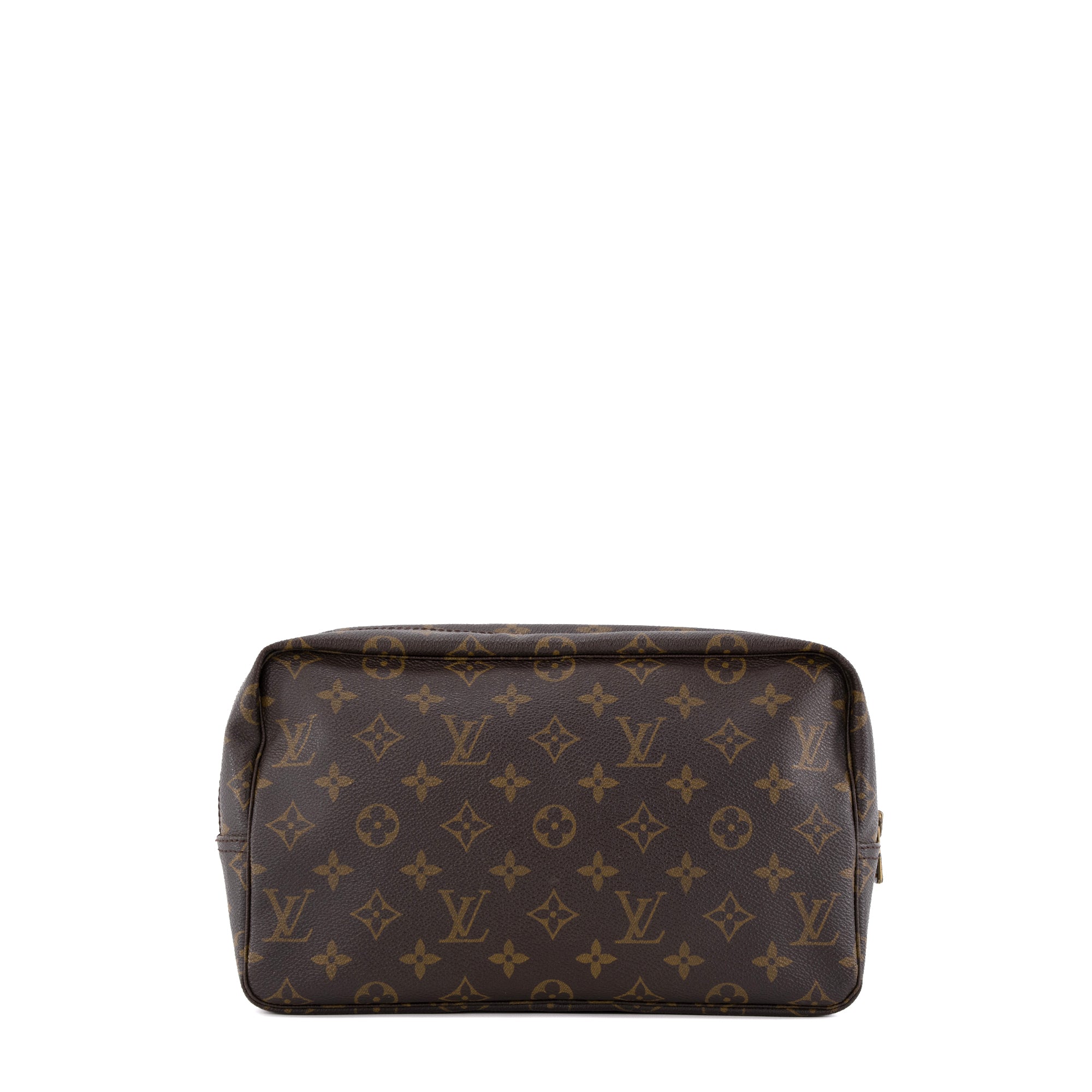 LOUIS VUITTON - Trousse de toilette 28 Louis Vuitton en toile enduite monogrammée vintage