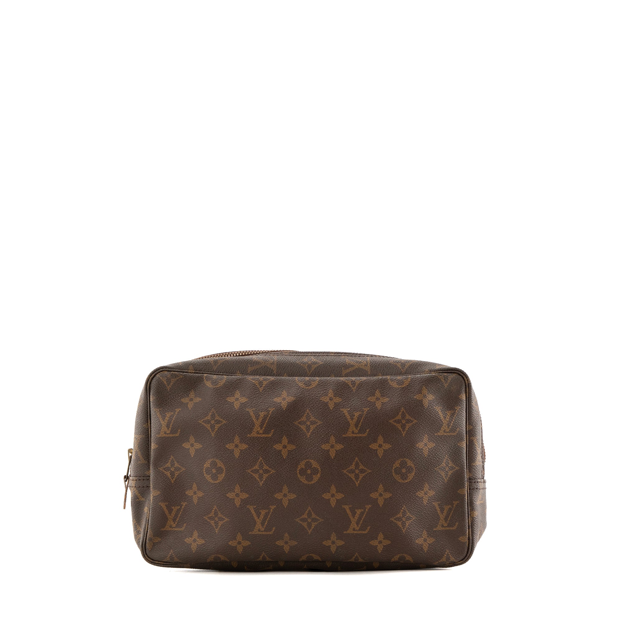LOUIS VUITTON - Trousse de toilette GM Louis Vuitton en toile enduite monogrammée vintage