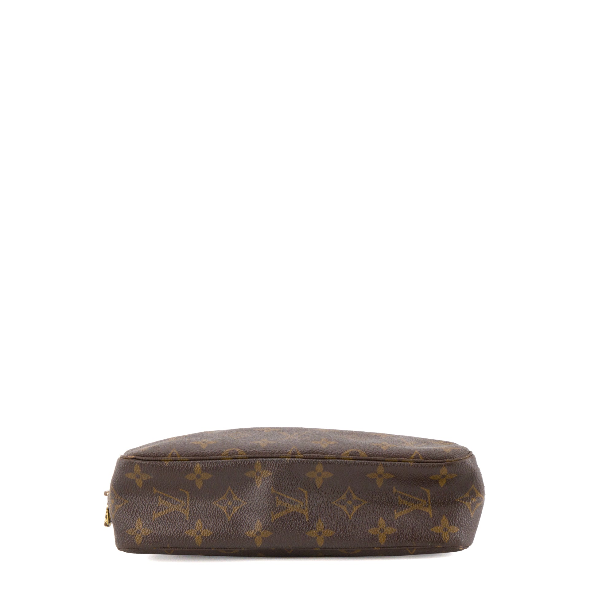 LOUIS VUITTON - Trousse de toilette PM Louis Vuitton en toile enduite monogrammée vintage