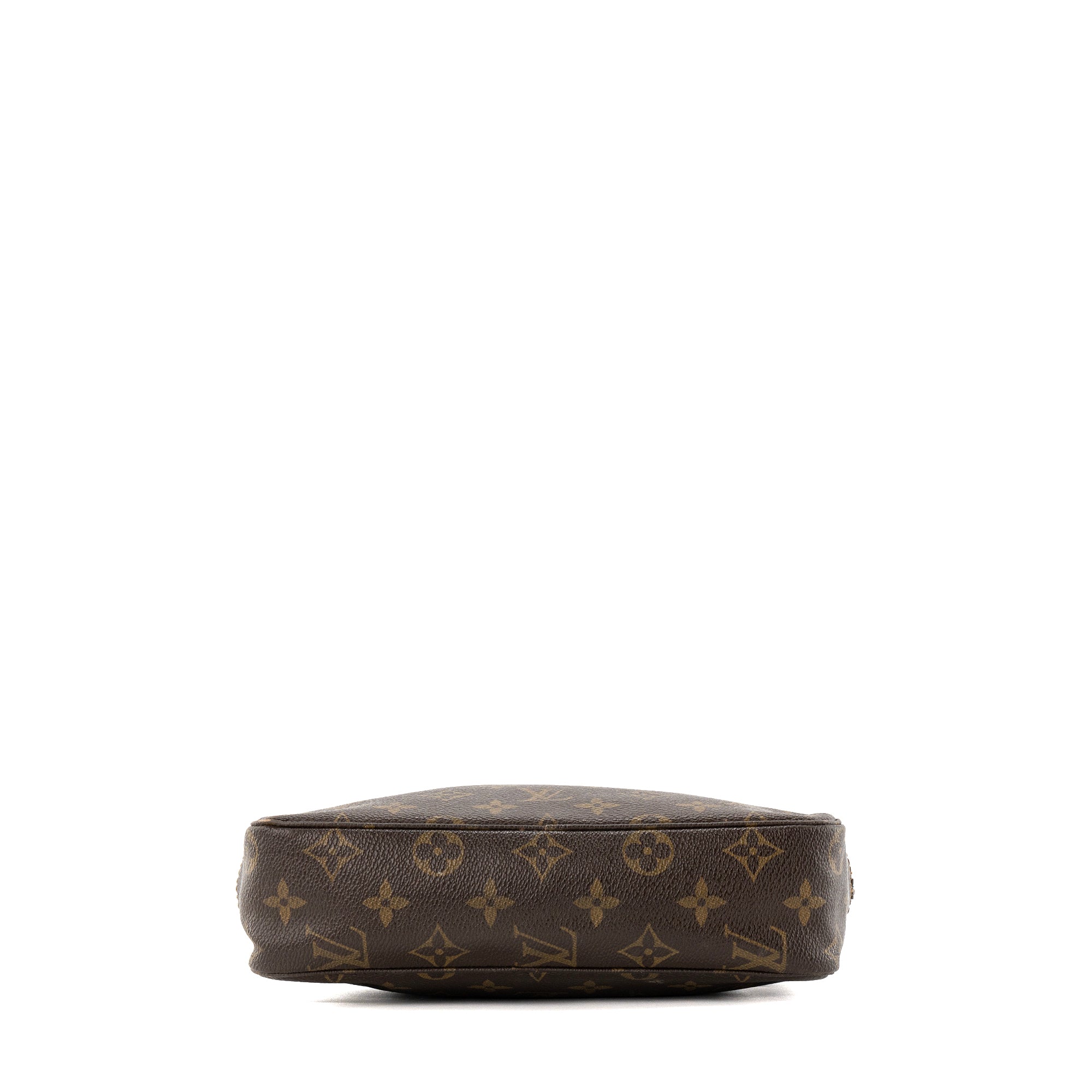 LOUIS VUITTON - Trousse de toilette PM Louis Vuitton en toile enduite monogrammée vintage