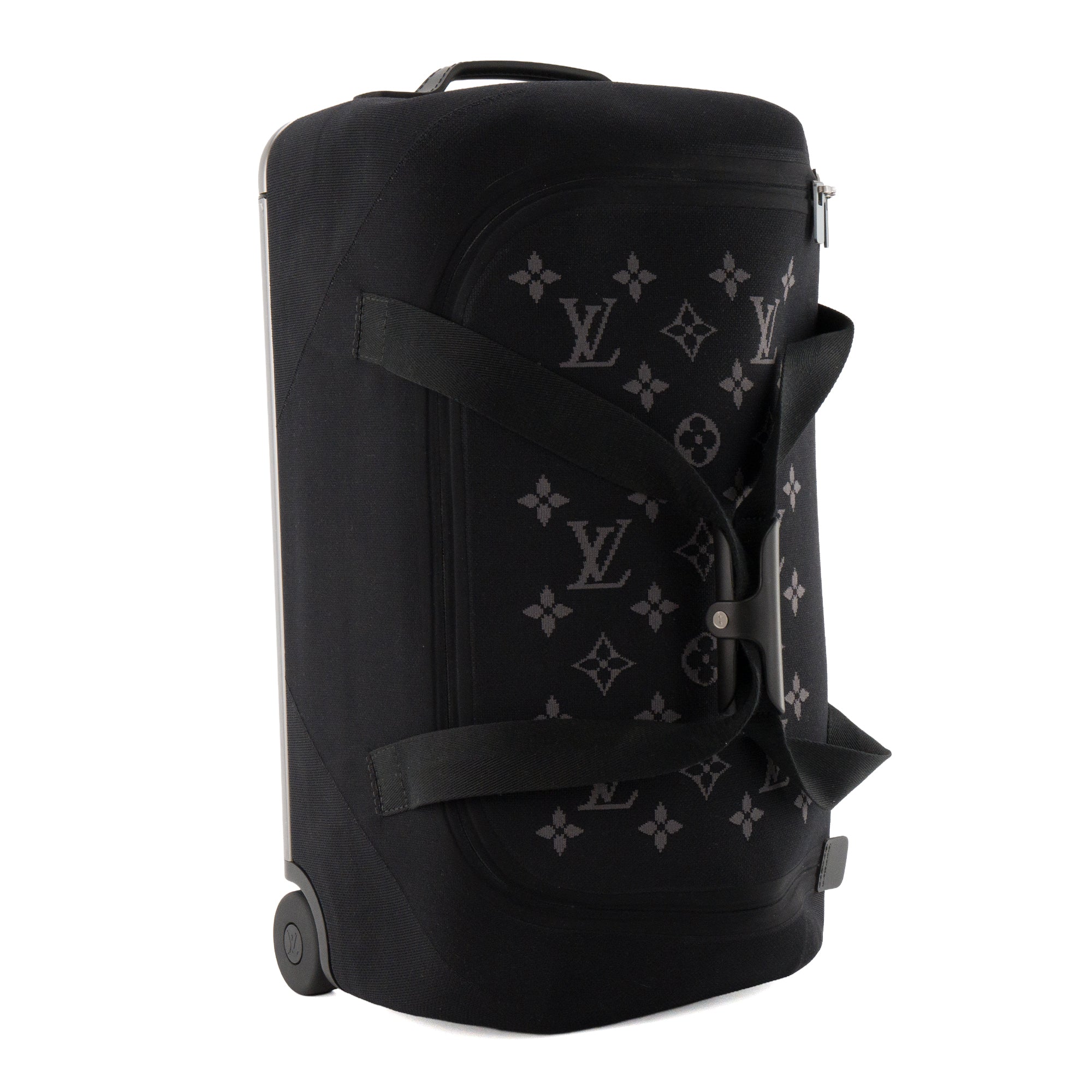 LOUIS VUITTON - Valise Horizon Soft Duffle 55 Louis Vuitton en toile monogrammée noire et grise