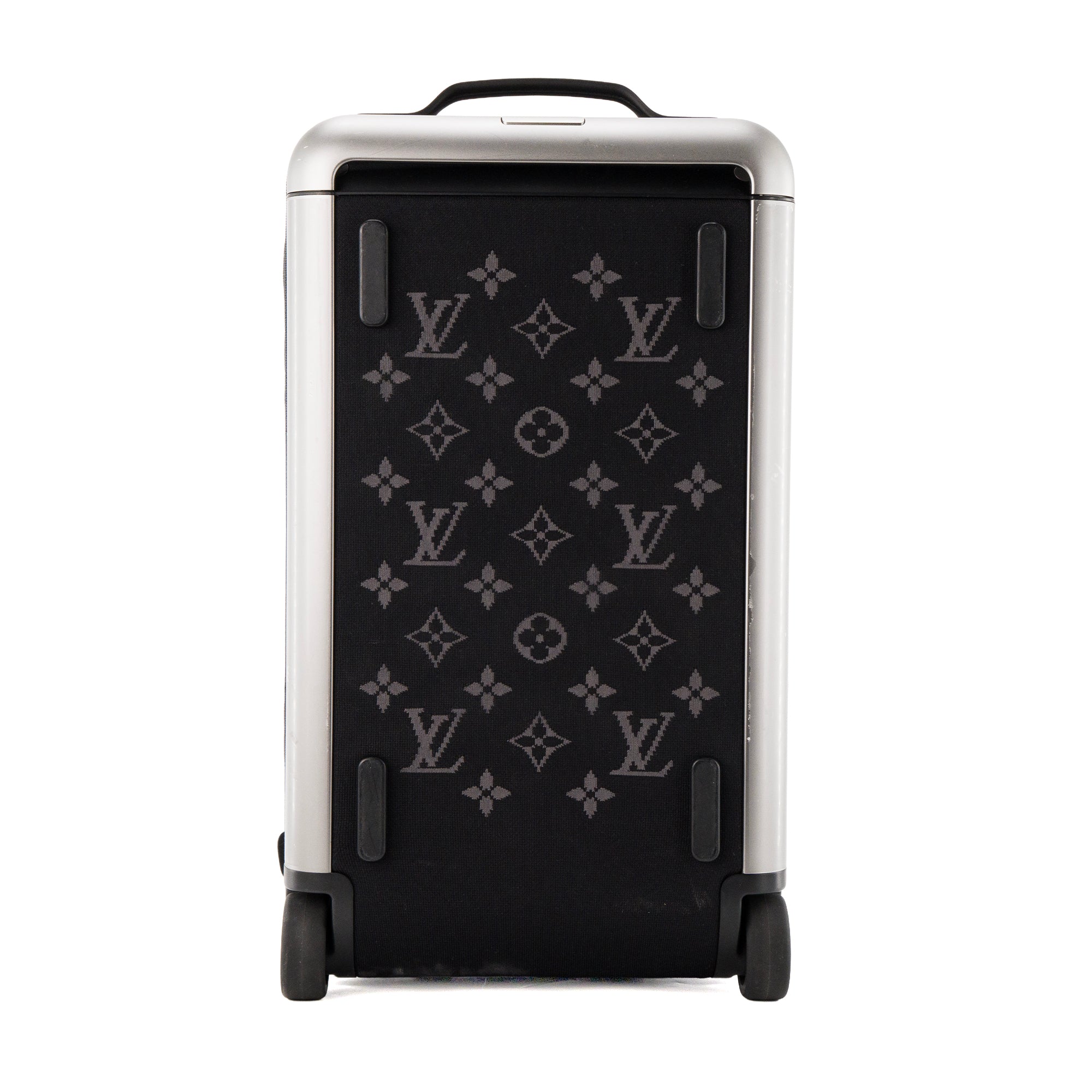 LOUIS VUITTON - Valise Horizon Soft Duffle 55 Louis Vuitton en toile monogrammée noire et grise