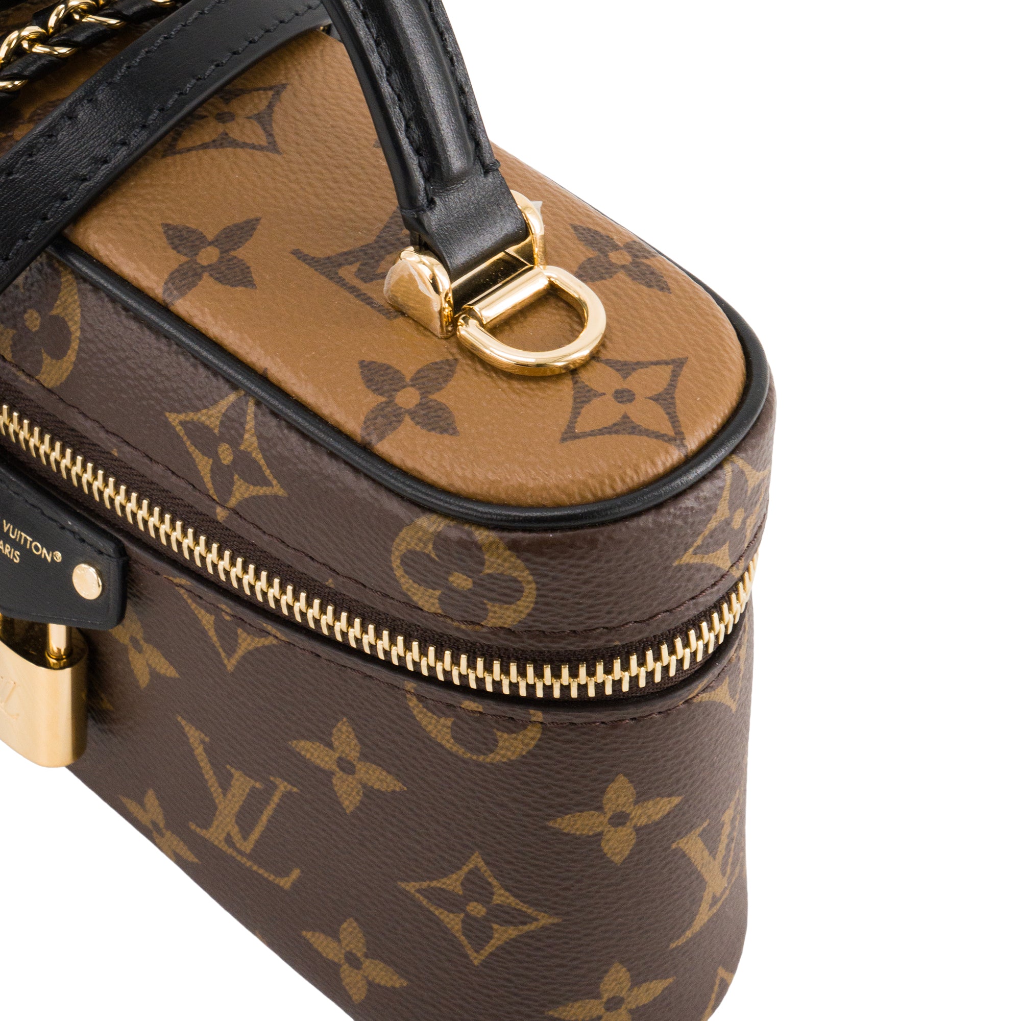 LOUIS VUITTON - Sac à bandoulière Vanity Chaîne Louis Vuitton en toile enduite monogrammée reverse