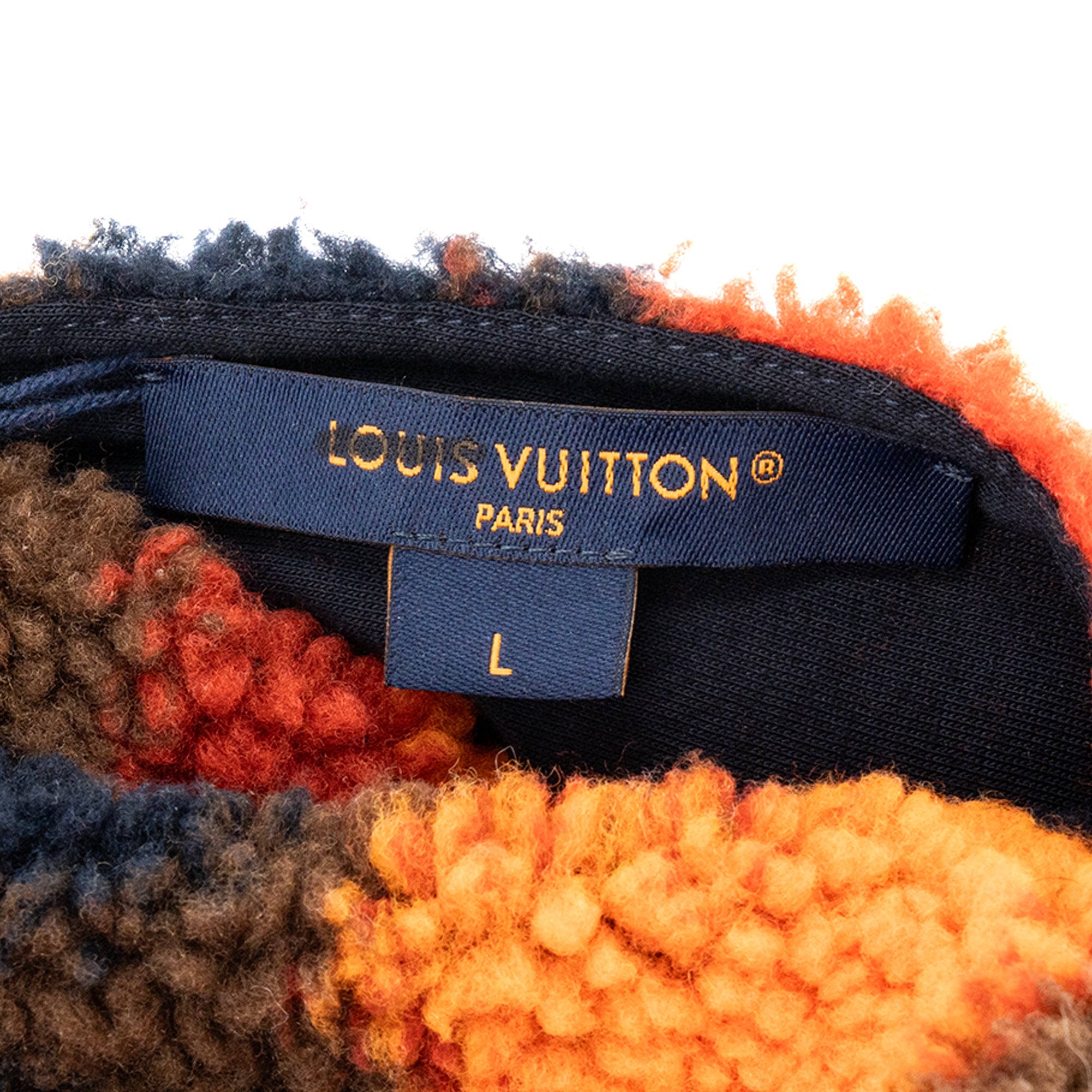 LOUIS VUITTON - Louis Vuitton Reversible Mapa Mundi Jacket in multicolored canvas and synthetic fur (L)