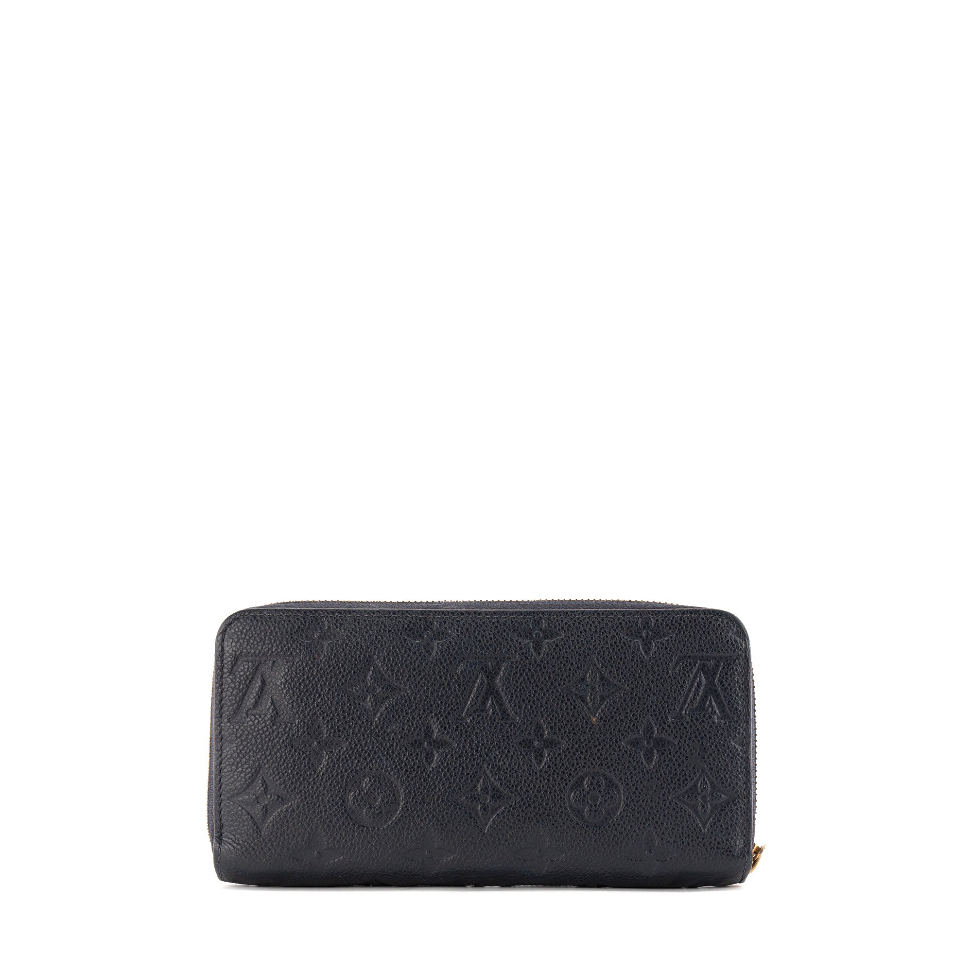 LOUIS VUITTON - Portefeuille Zippy Louis Vuitton en cuir empreinte bleu marine