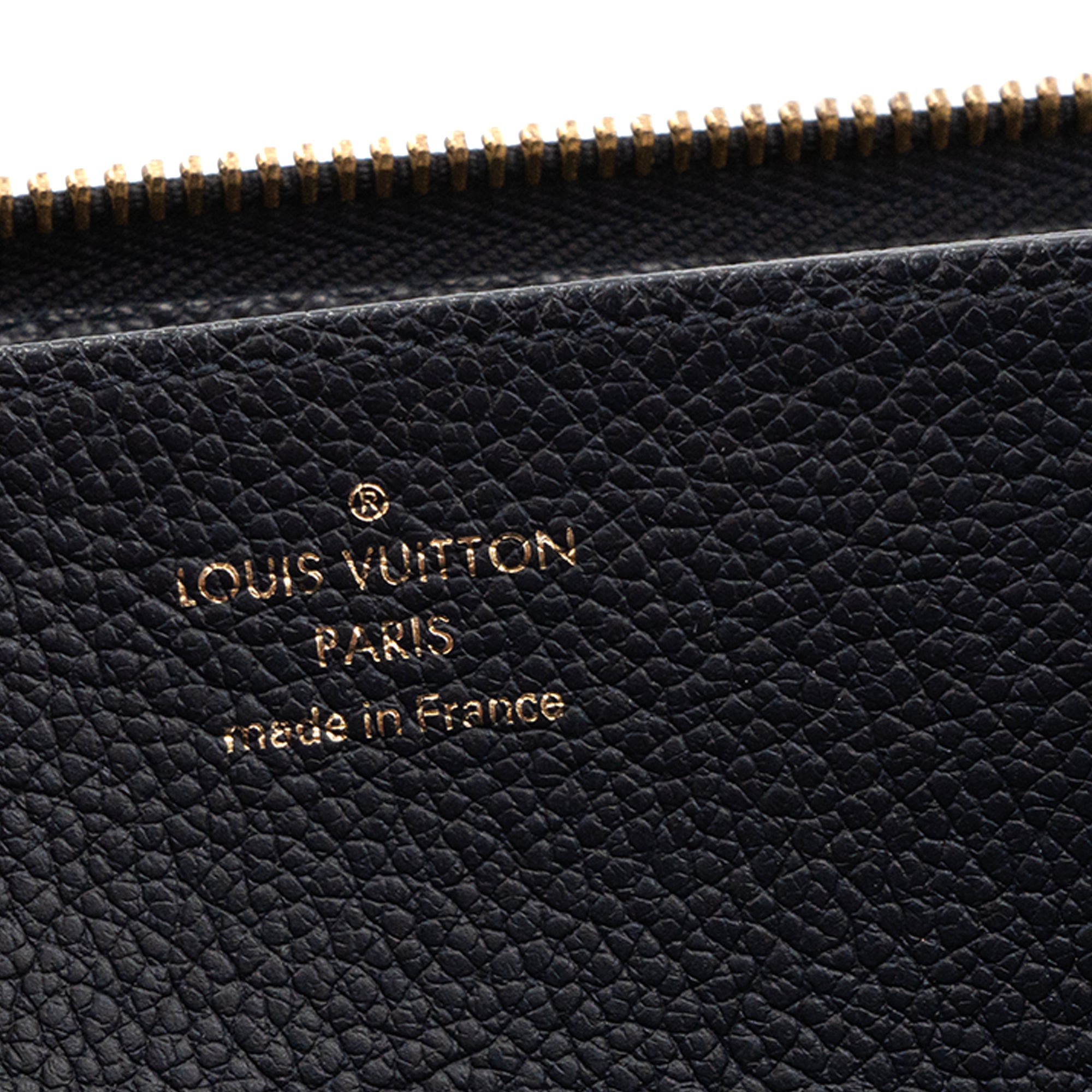 LOUIS VUITTON - Portefeuille Zippy Louis Vuitton en cuir empreinte bleu marine