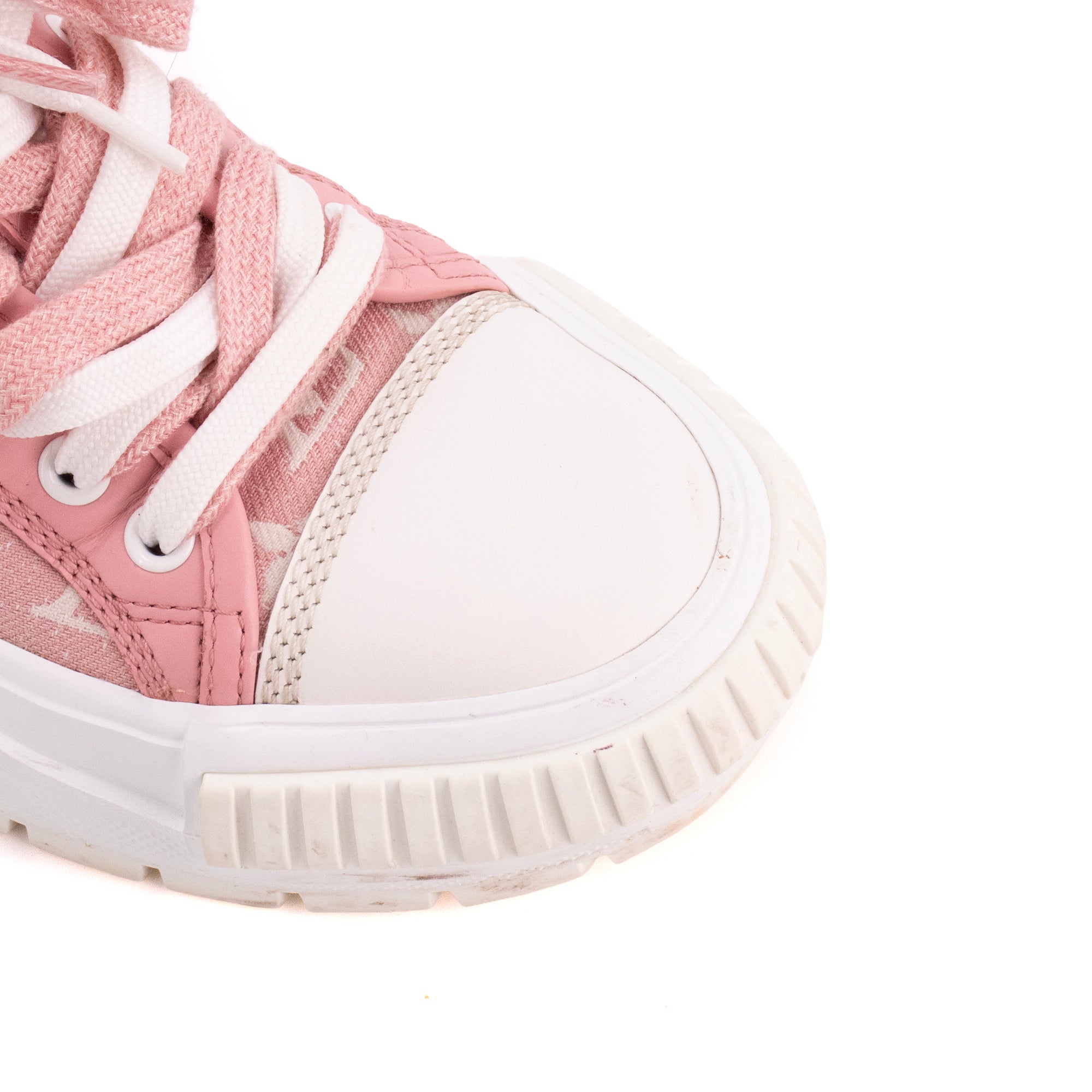 LOUIS VUITTON - Sneakers Squad Low Louis Vuitton en denim rose et blanc (T35)