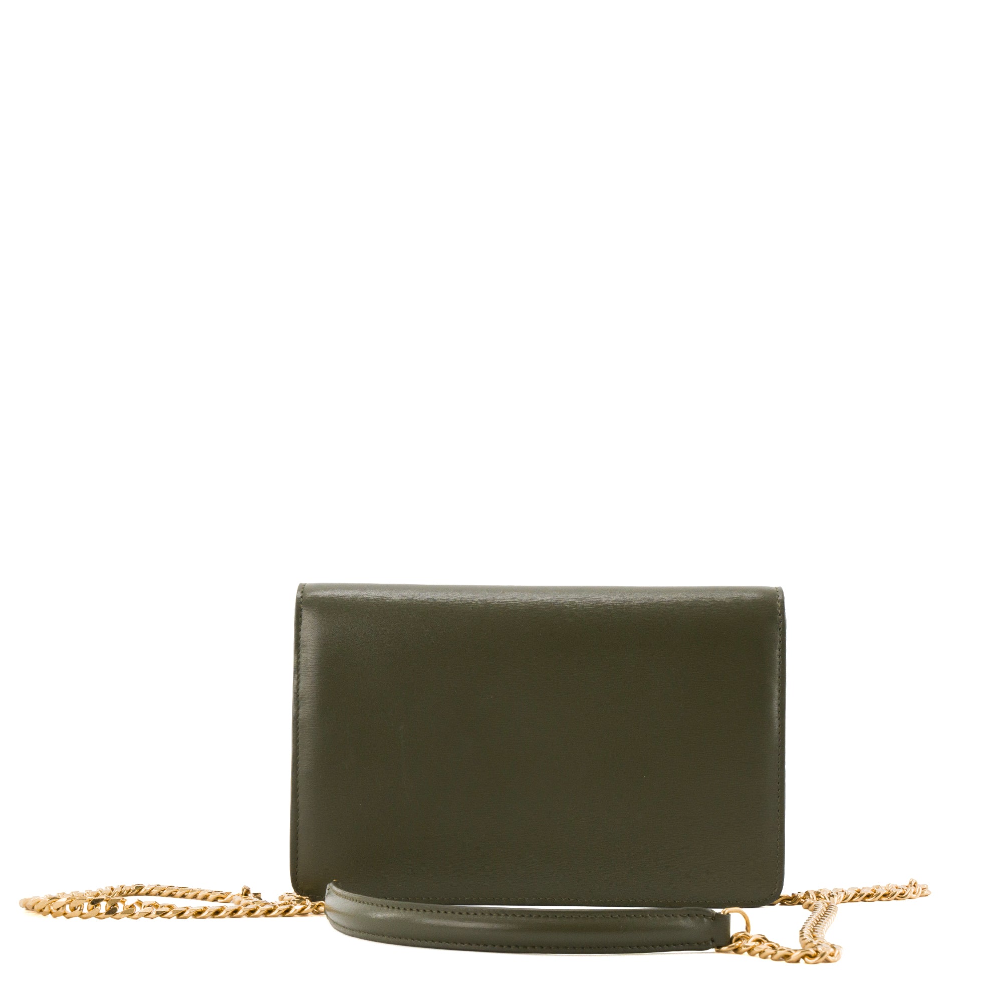 CELINE - Sac à bandoulière Margo Celine en cuir lisse kaki