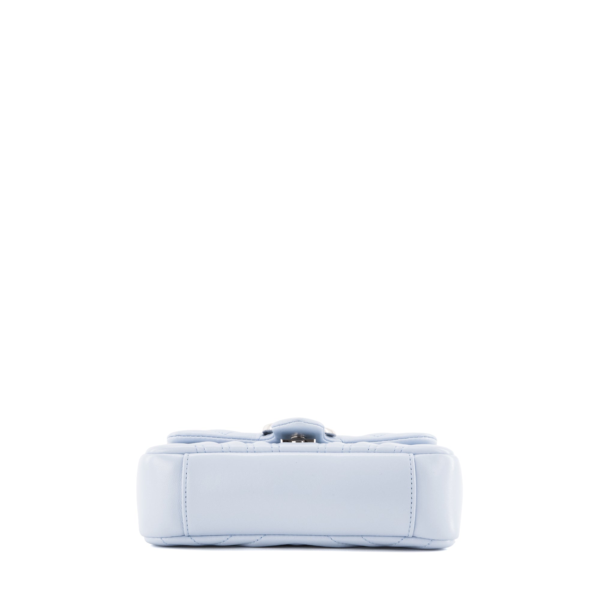 GUCCI - Sac a bandoulière Marmont small Gucci en cuir bleu