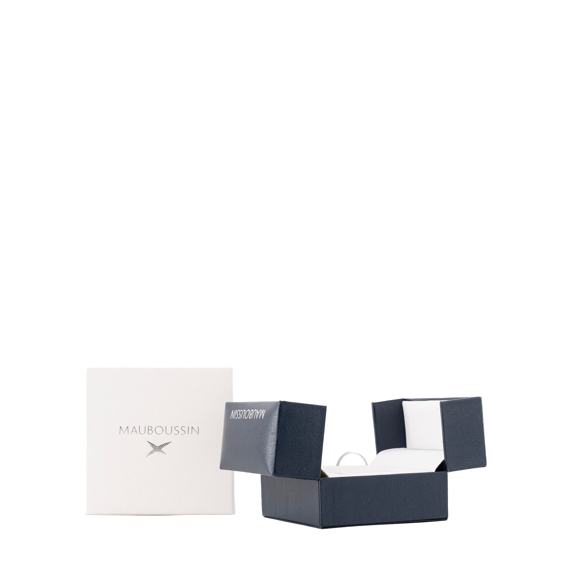 MAUBOUSSIN - Bague Alliance Capricime Mauboussin en or blanc et diamants (T52)