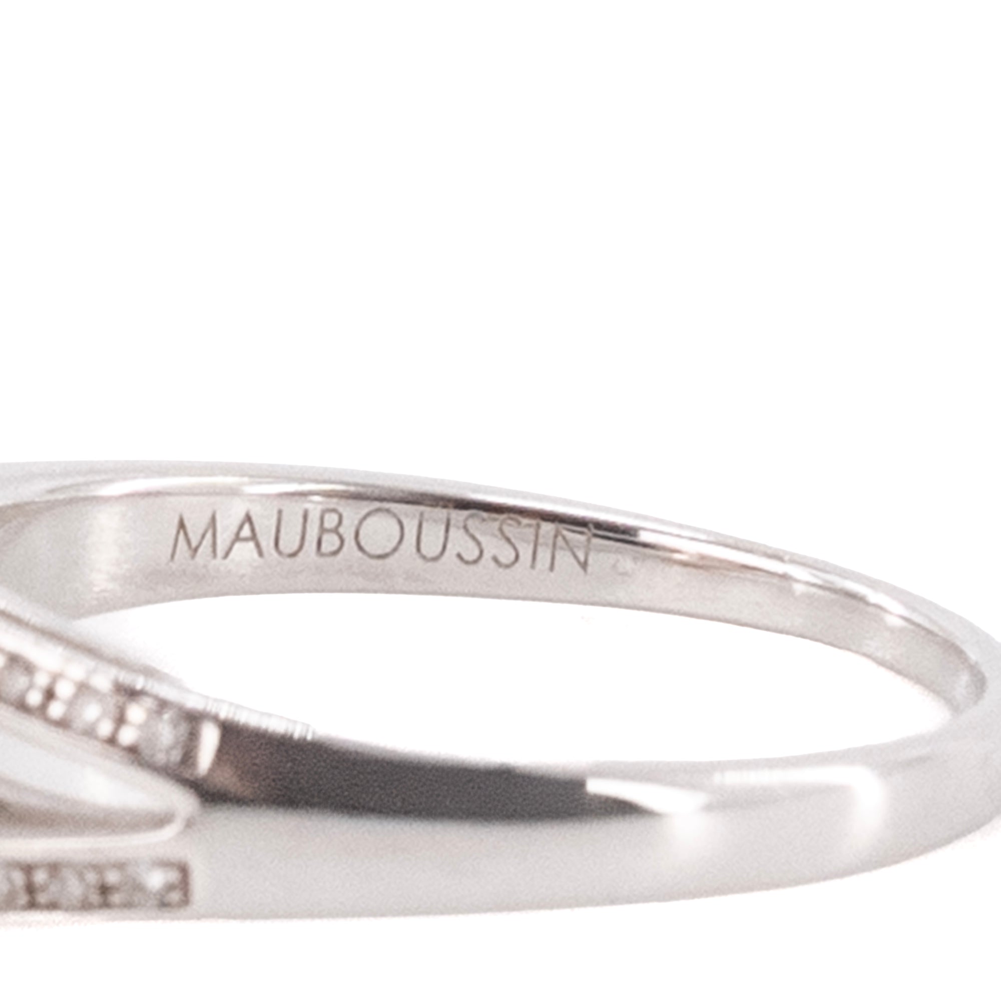 MAUBOUSSIN - Bague Love My Love Mauboussin en or blanc (T52)