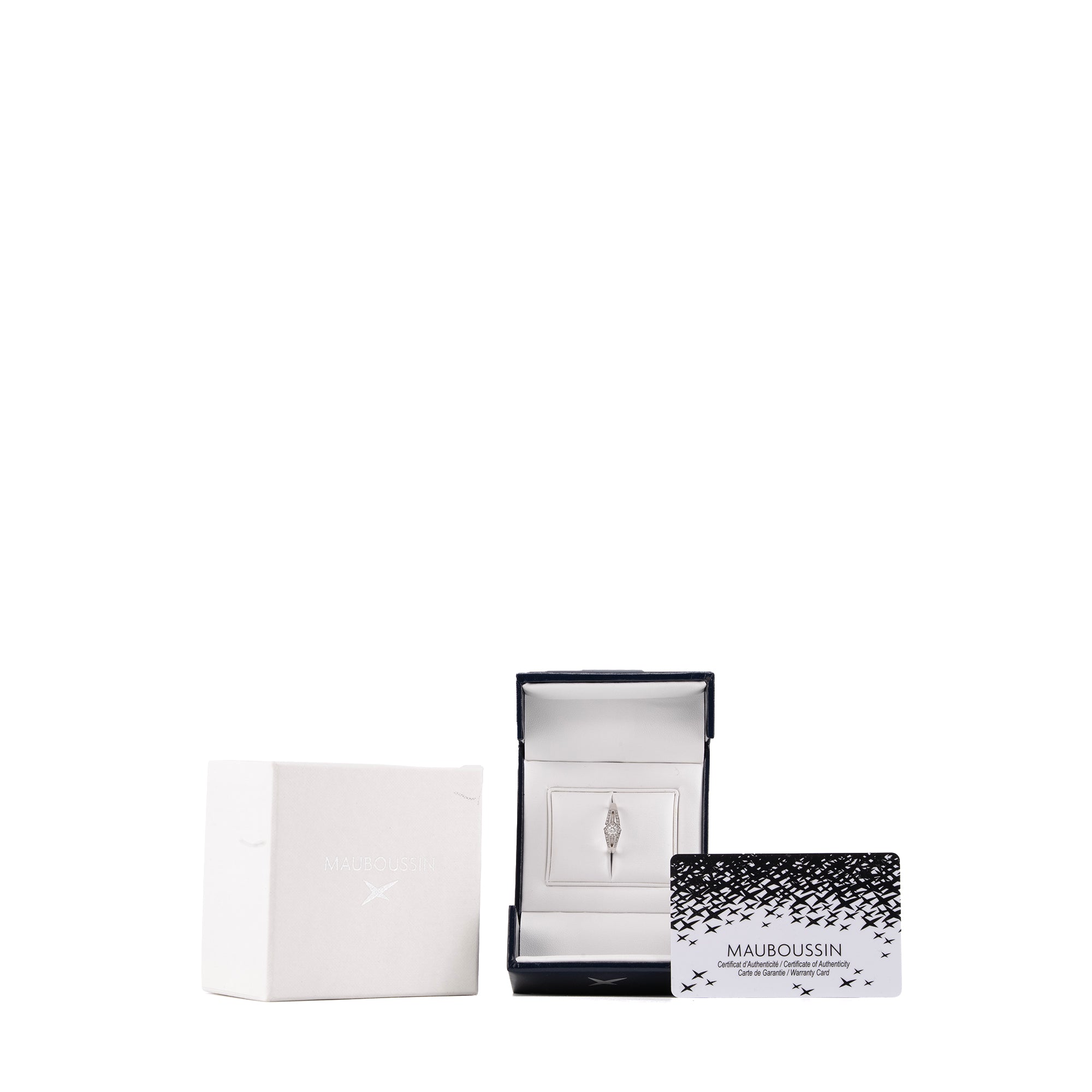 MAUBOUSSIN - Bague Love My Love Mauboussin en or blanc (T52)