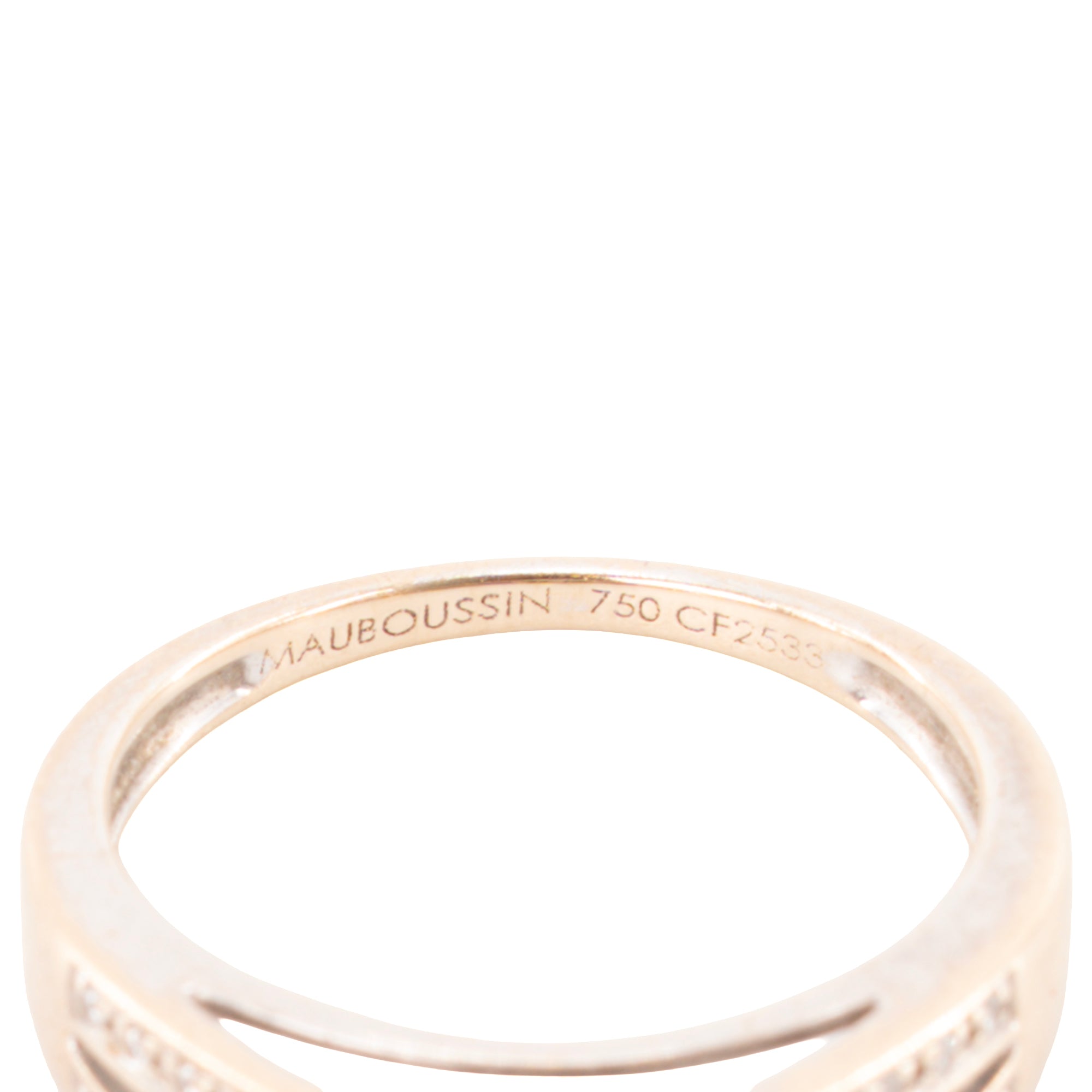 MAUBOUSSIN - Bague Solitaire Chance of Love N°2 Mauboussin en or gris