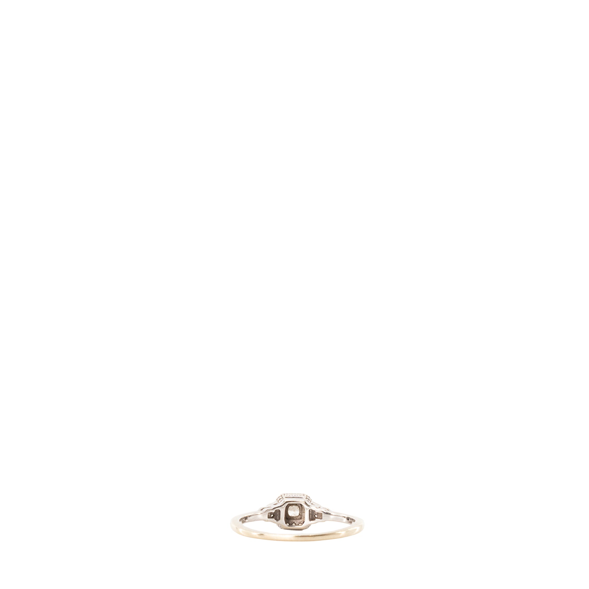 MAUBOUSSIN - Bague Solitaire Un automne 1930 Mauboussin en or gris et diamants (T58)