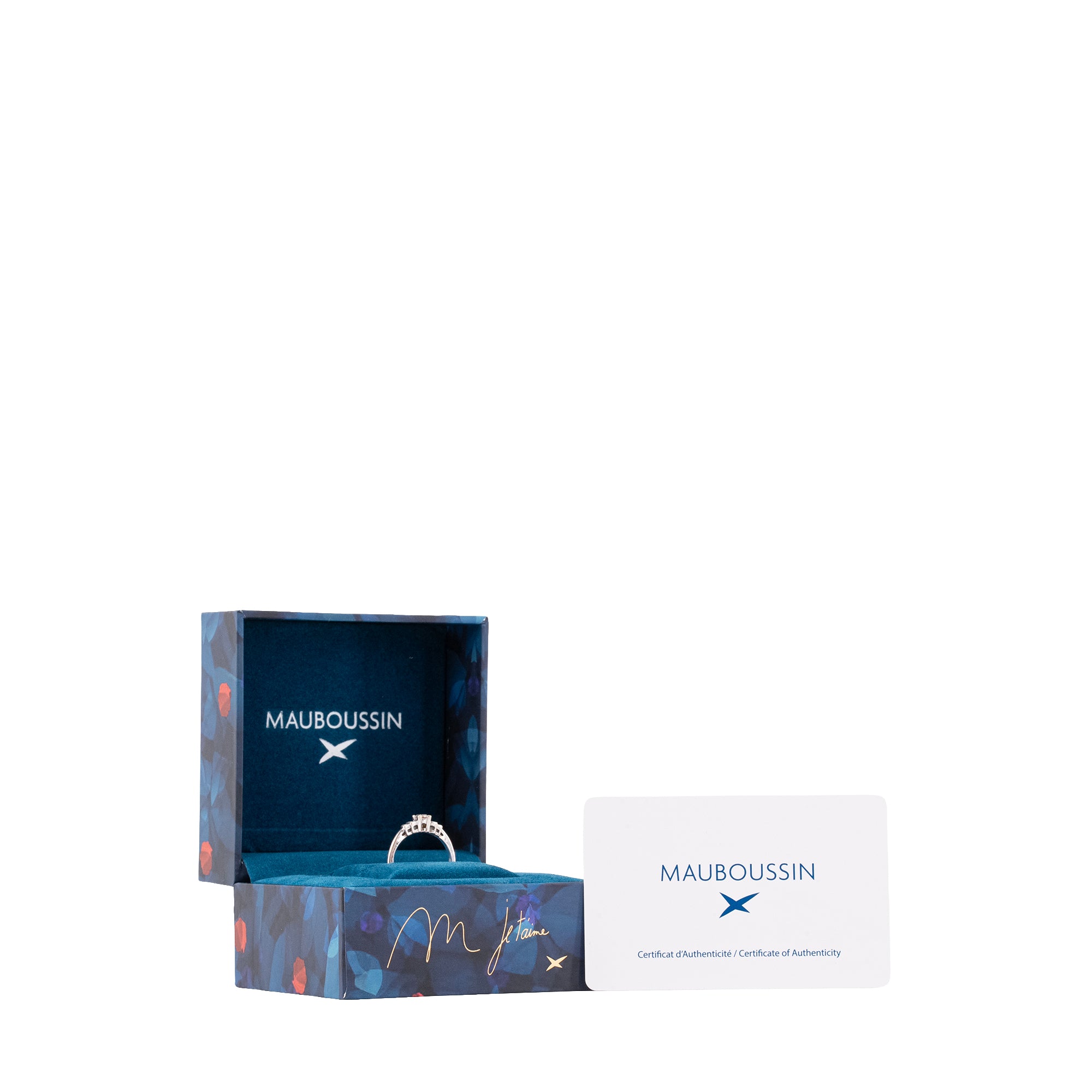 MAUBOUSSIN - Bague Un Printemps 1930 Mauboussin en or blanc (T54)