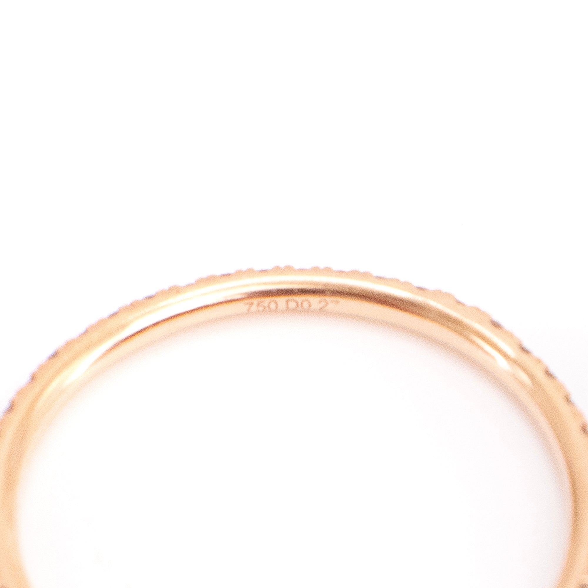 MESSIKA - Gatsby XS Messika wedding ring in pink gold (T51)