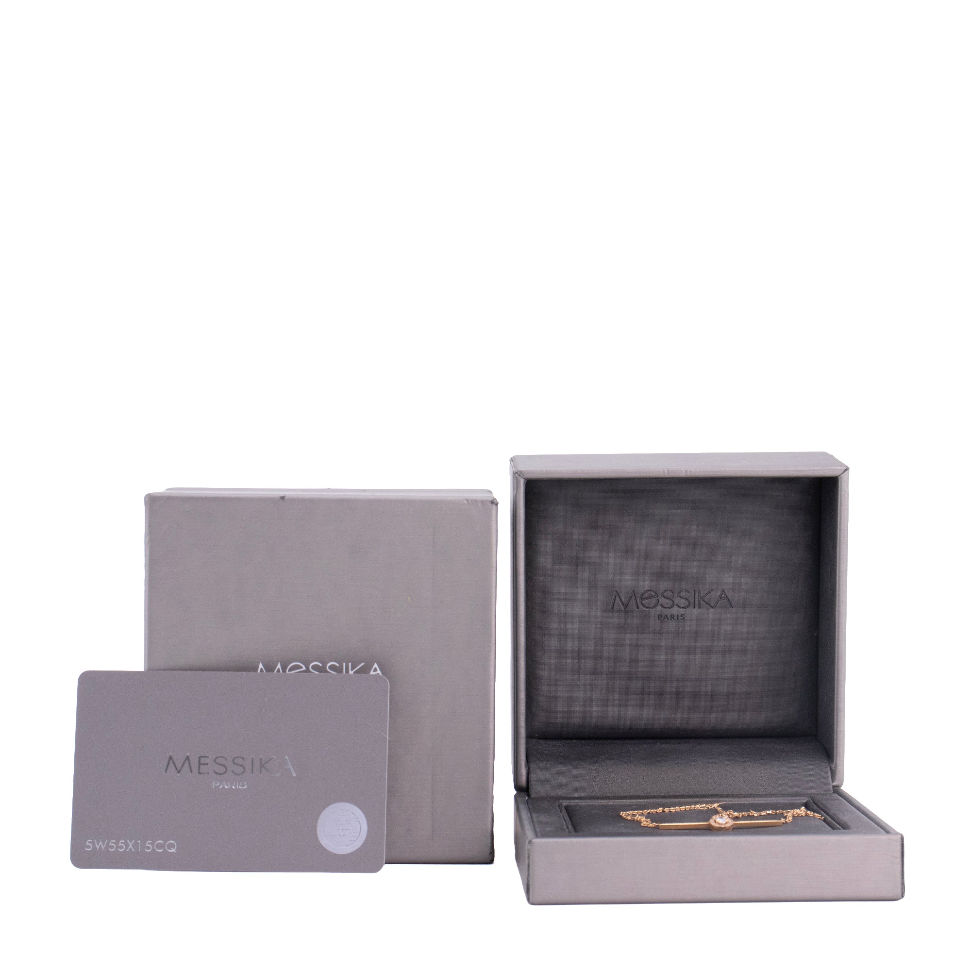MESSIKA - Messika Glam'azone necklace in rose gold adorned with diamonds