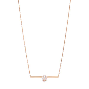 MESSIKA - Messika Glam'azone necklace in rose gold adorned with diamonds