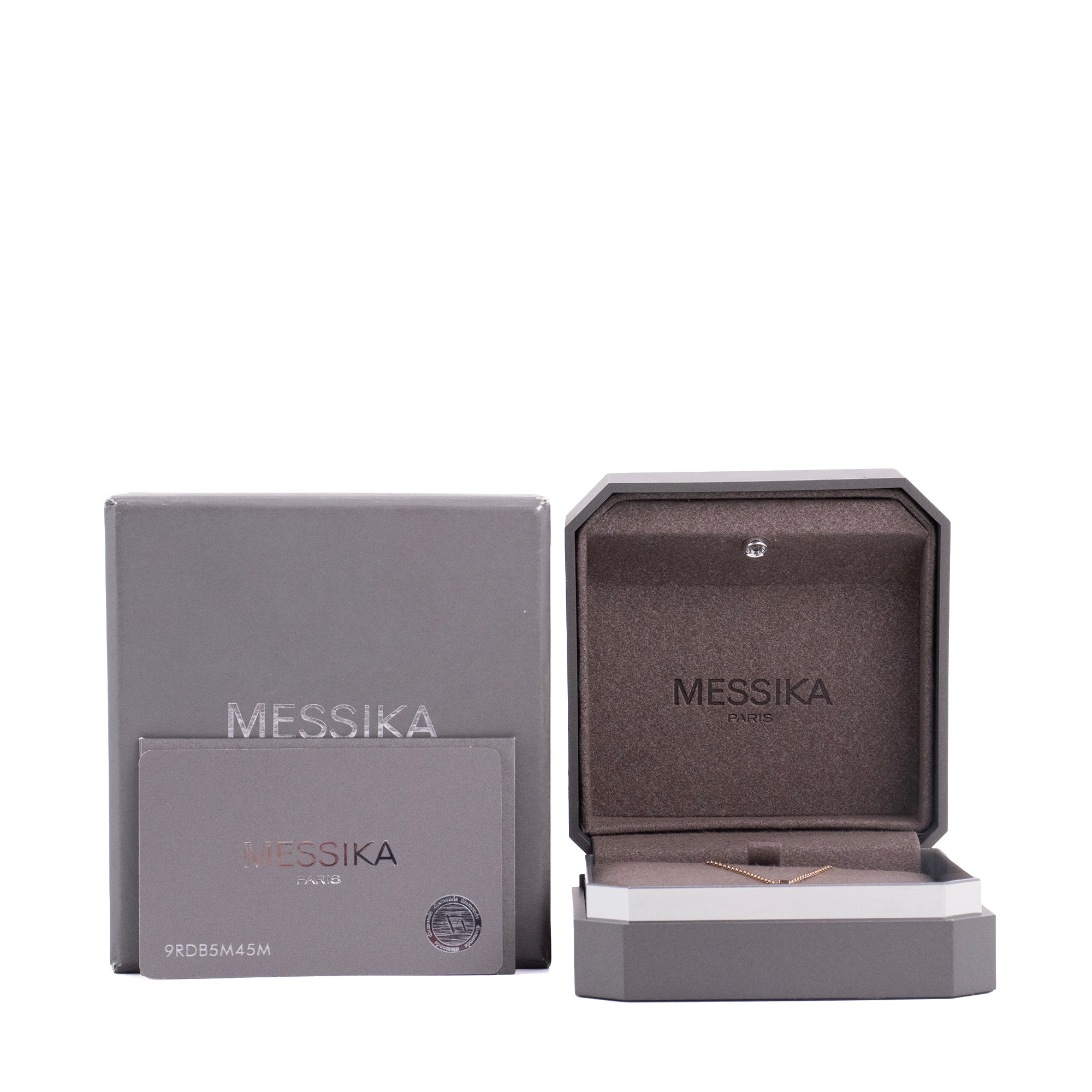 MESSIKA - Collier Lucky Move PM Messika en or rose et pierre turquoise