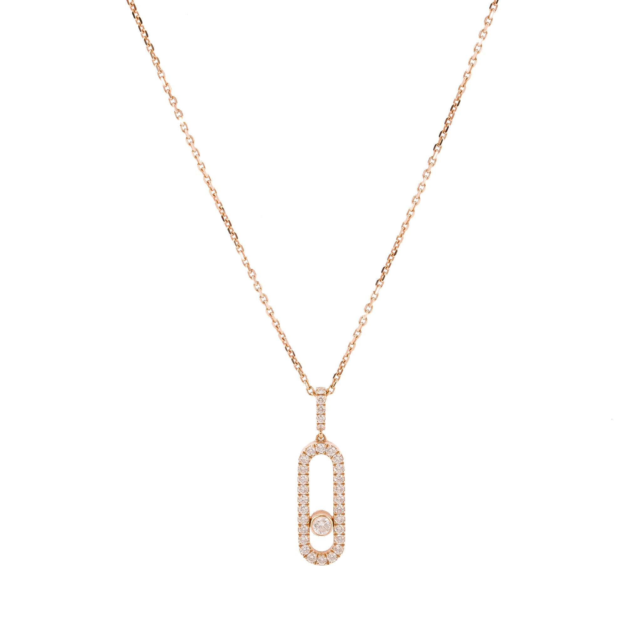 MESSIKA - Pendentif Move Uno Messika en or rose et diamants
