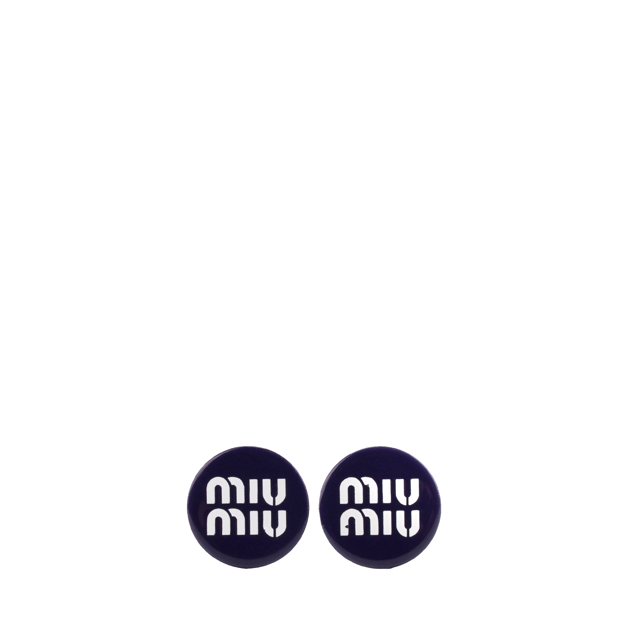 MIU MIU - Boucles d'oreilles Miu Miu en plastique violet