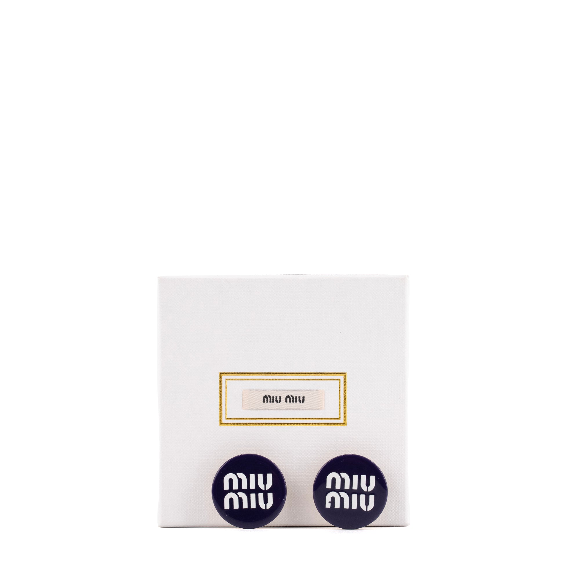 MIU MIU - Boucles d'oreilles Miu Miu en plastique violet