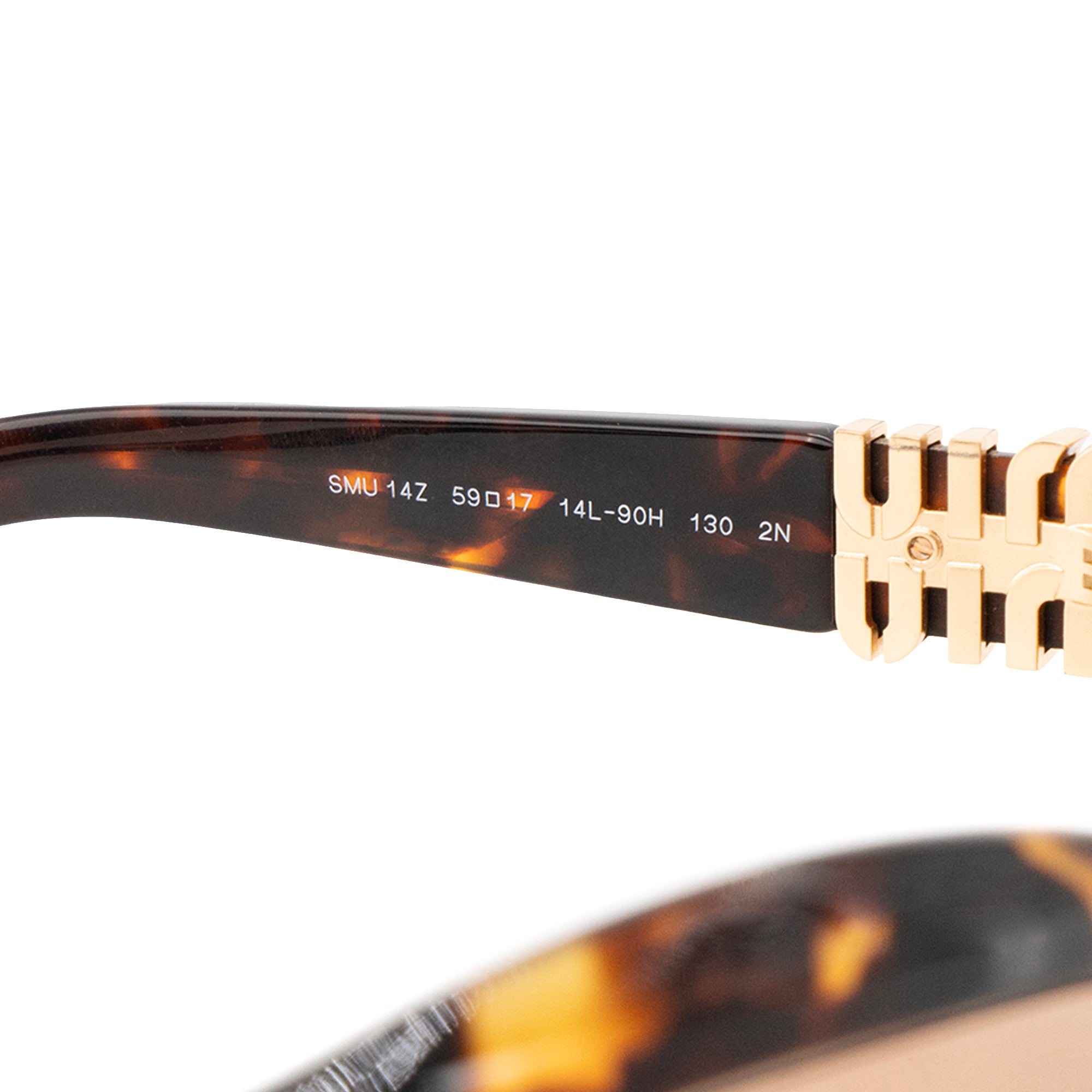MIU MIU - Lunettes de soleil Miu Miu en acétate et écailles marron