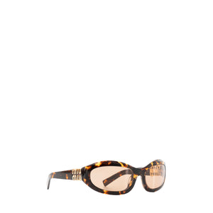 MIU MIU - Lunettes de soleil Miu Miu en acétate et écailles marron