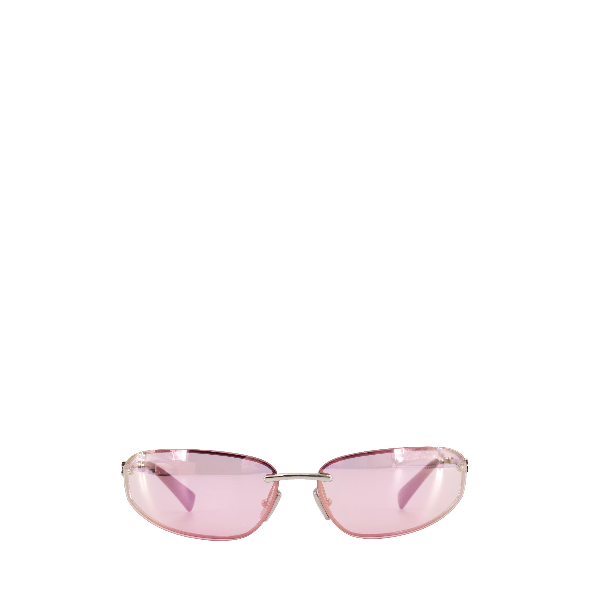 MIU MIU - Lunettes de soleil SMU A50 Miu Miu en métal argenté