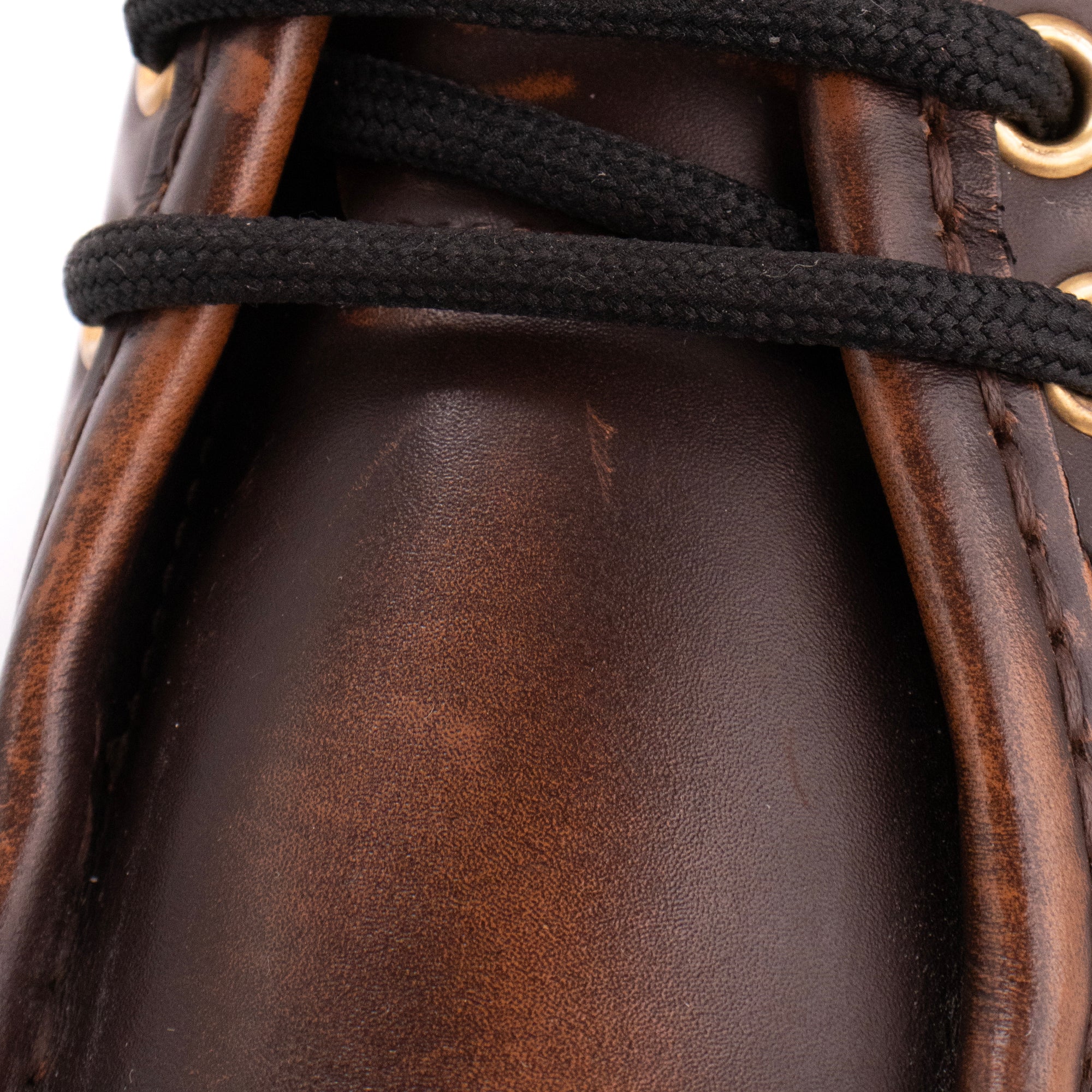 MIU MIU - Mocassins à lacets Miu Miu en cuir fumé marron (T37,5)