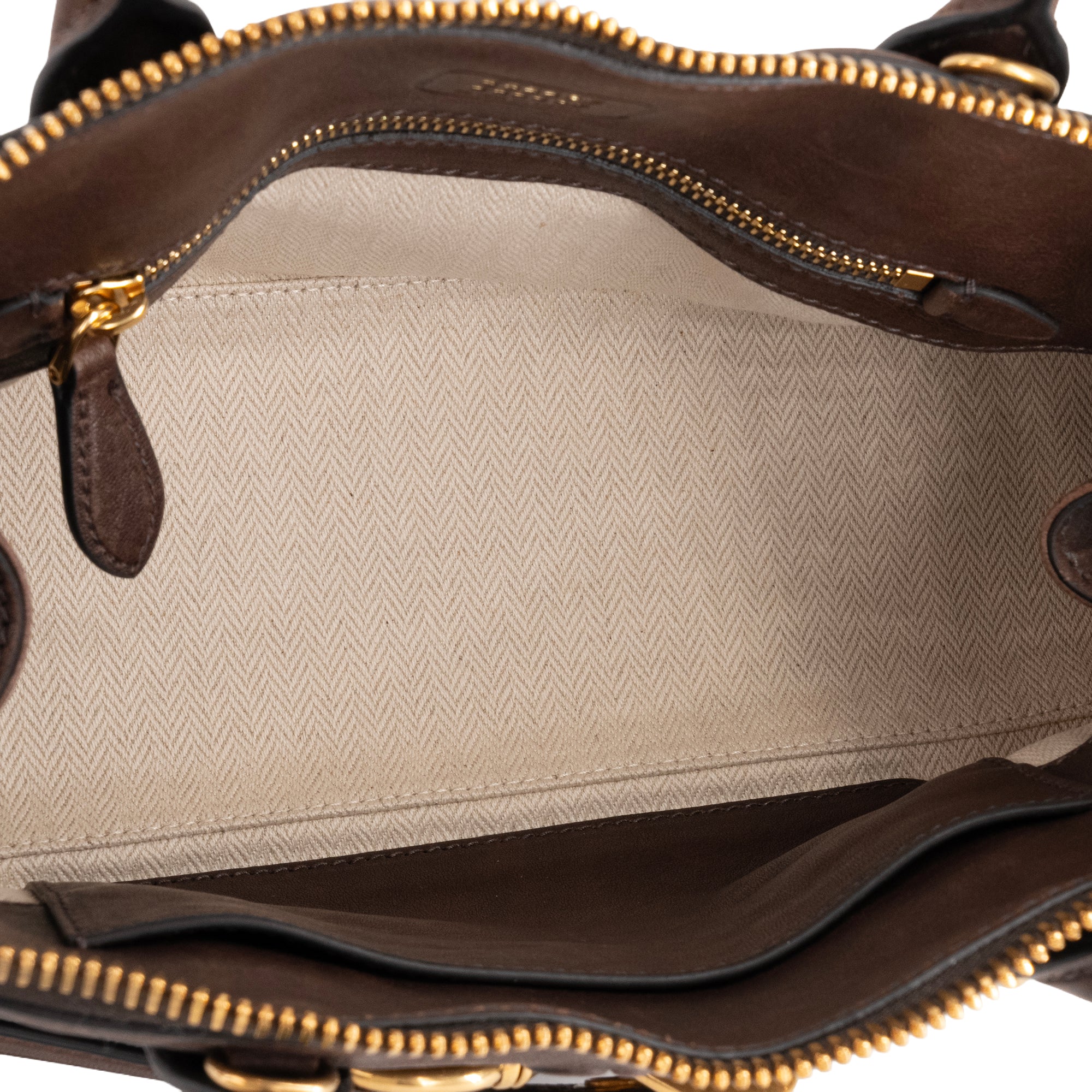 MIU MIU - Sac à main Aventure Miu MIu en cuir nappa marron