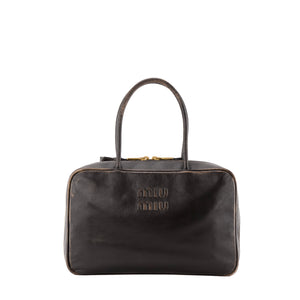 MIU MIU - Sac Beau MiuMiu en cuir nappa marron