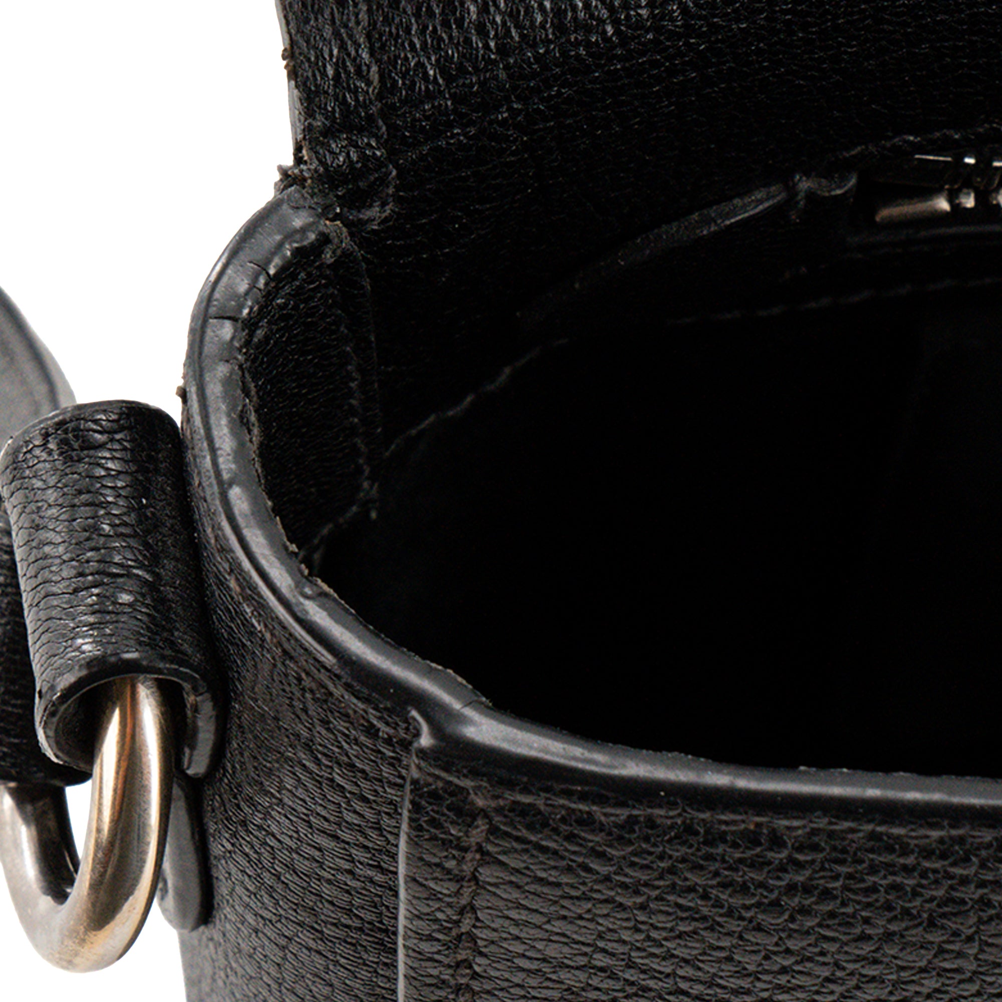 MIUMIU - Sac à bandoulière Madras Miu Miu en cuir grainé noir