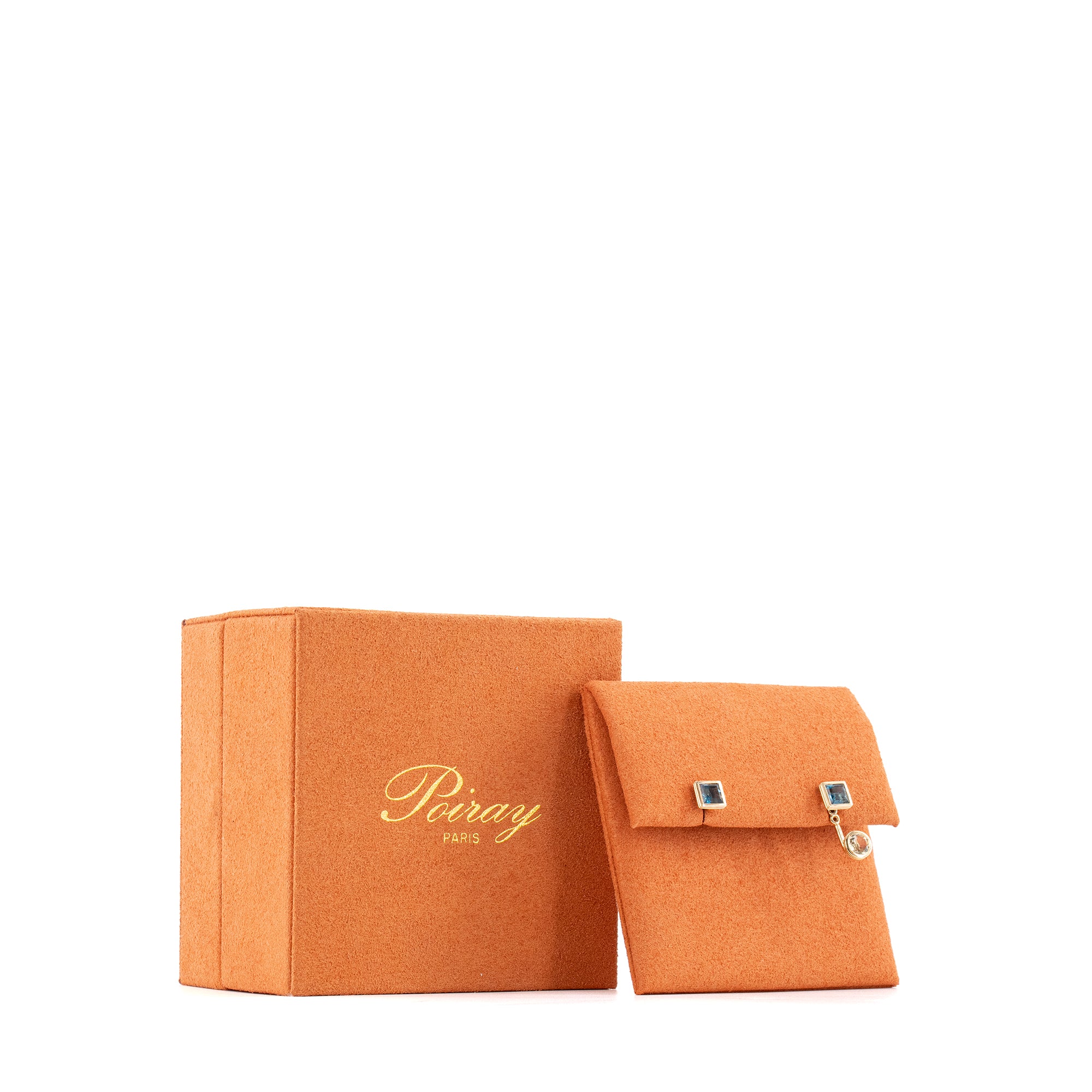 POIRAY - Boucles d'oreilles Lolita Topaze Poiray en or jaune