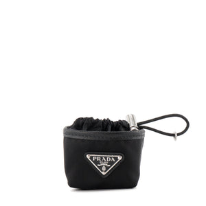 PRADA - Étui d'Airpods Prada en nylon noir