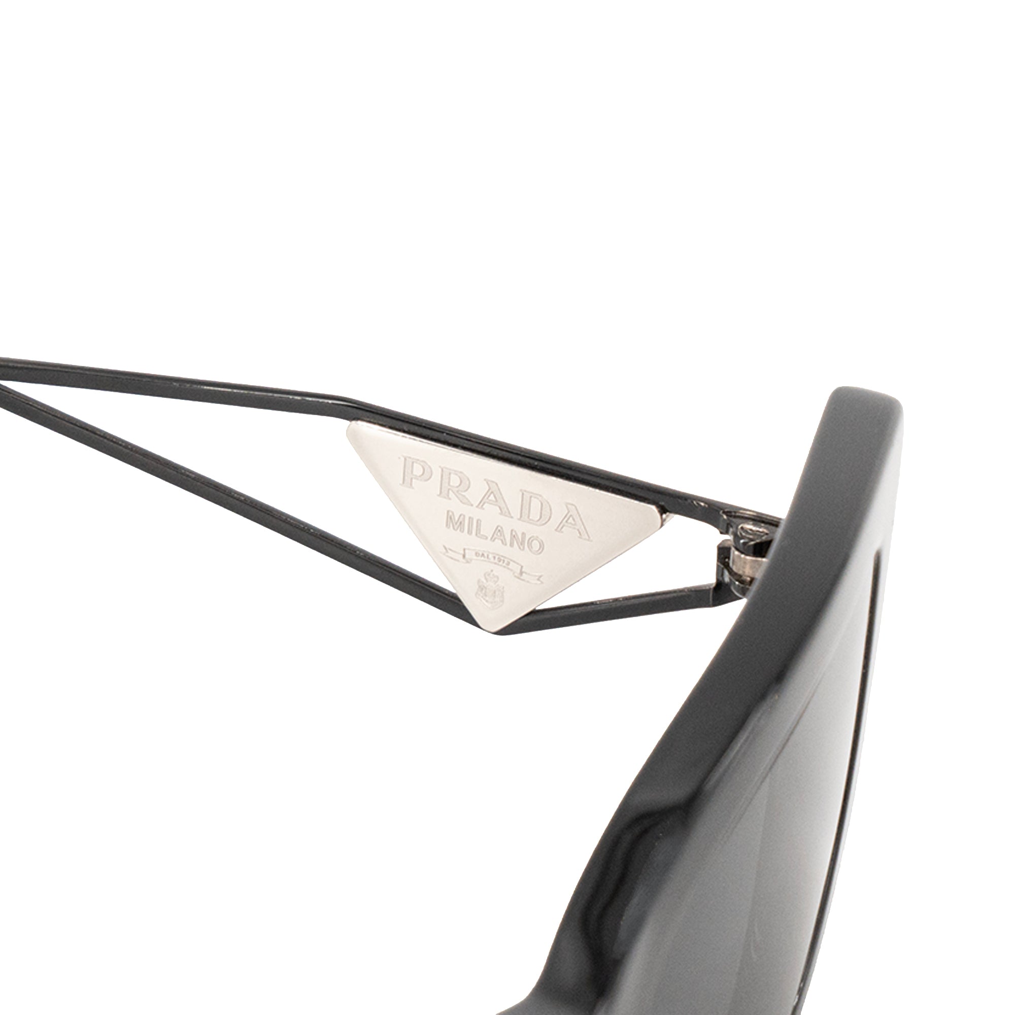 PRADA - Lunettes de soleil Prada en acétate et métal noir