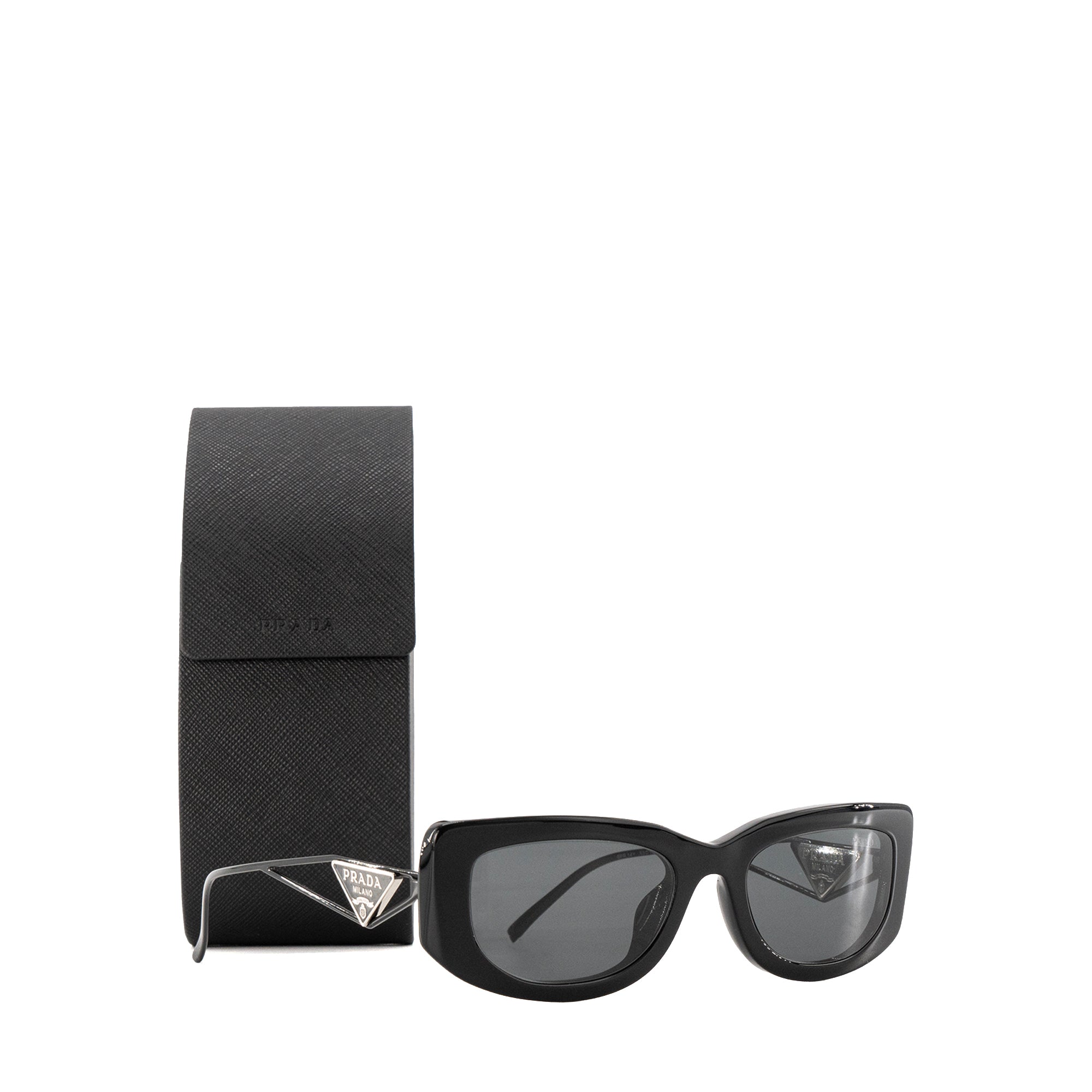 PRADA - Lunettes de soleil Prada en acétate et métal noir
