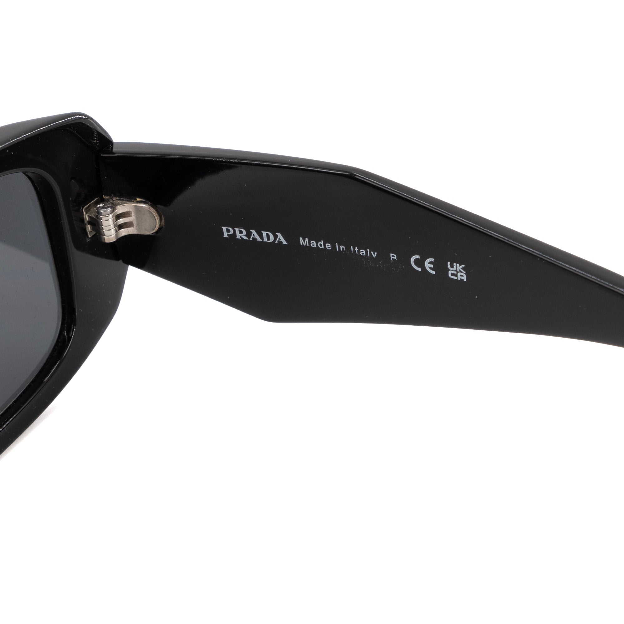 PRADA - Lunettes de soleil Symbole Prada en plastique noir
