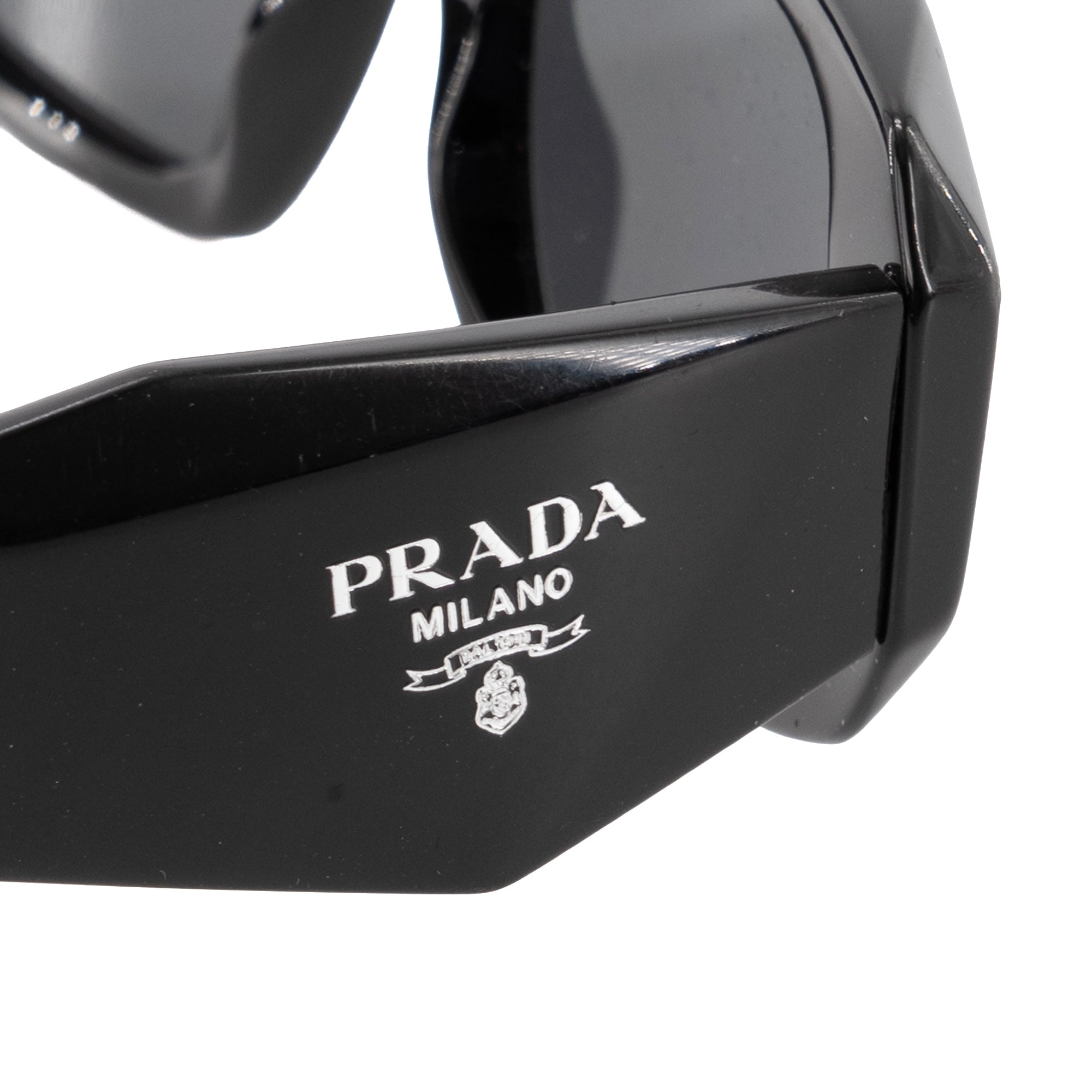 PRADA - Lunettes de soleil Symbole Prada en plastique noir