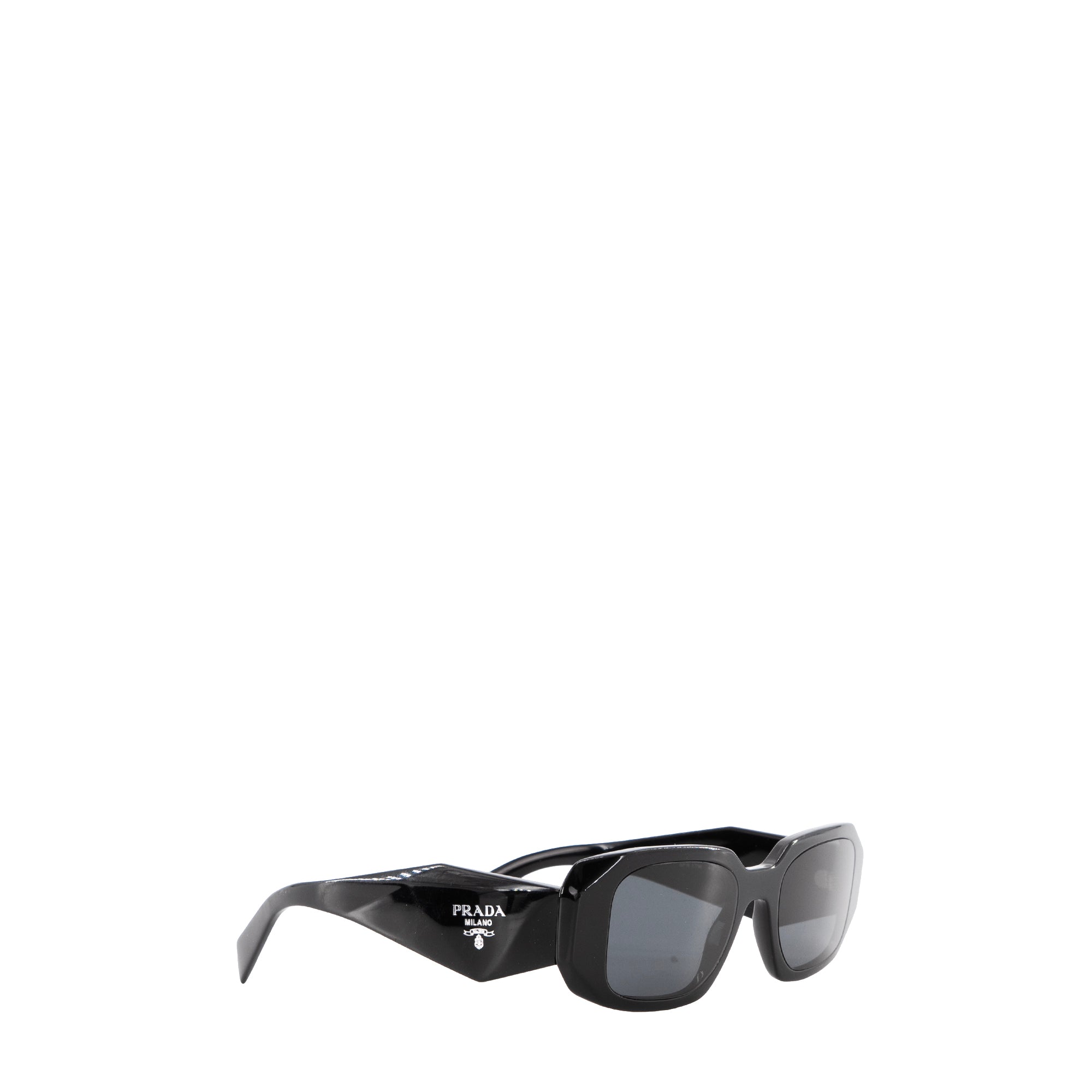 PRADA - Lunettes de soleil Symbole Prada en plastique noir