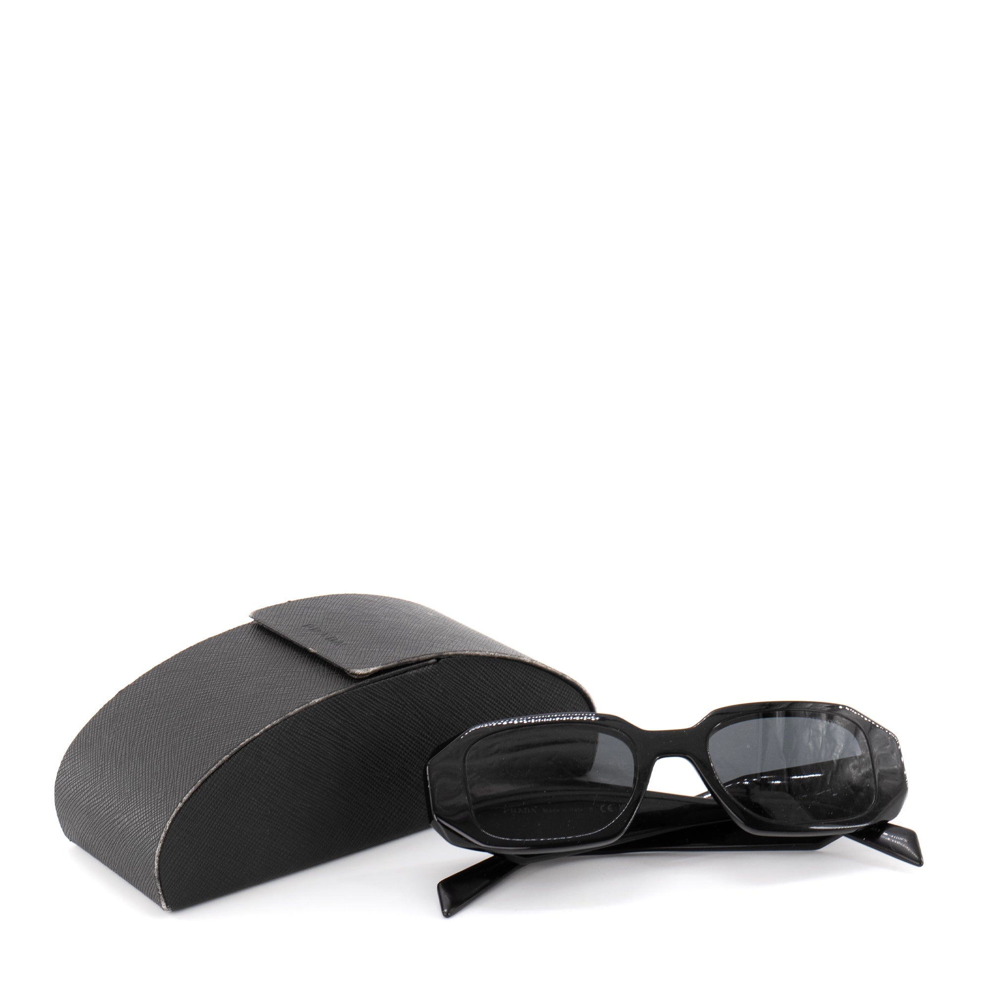 PRADA - Lunettes de soleil Symbole Prada en plastique noir