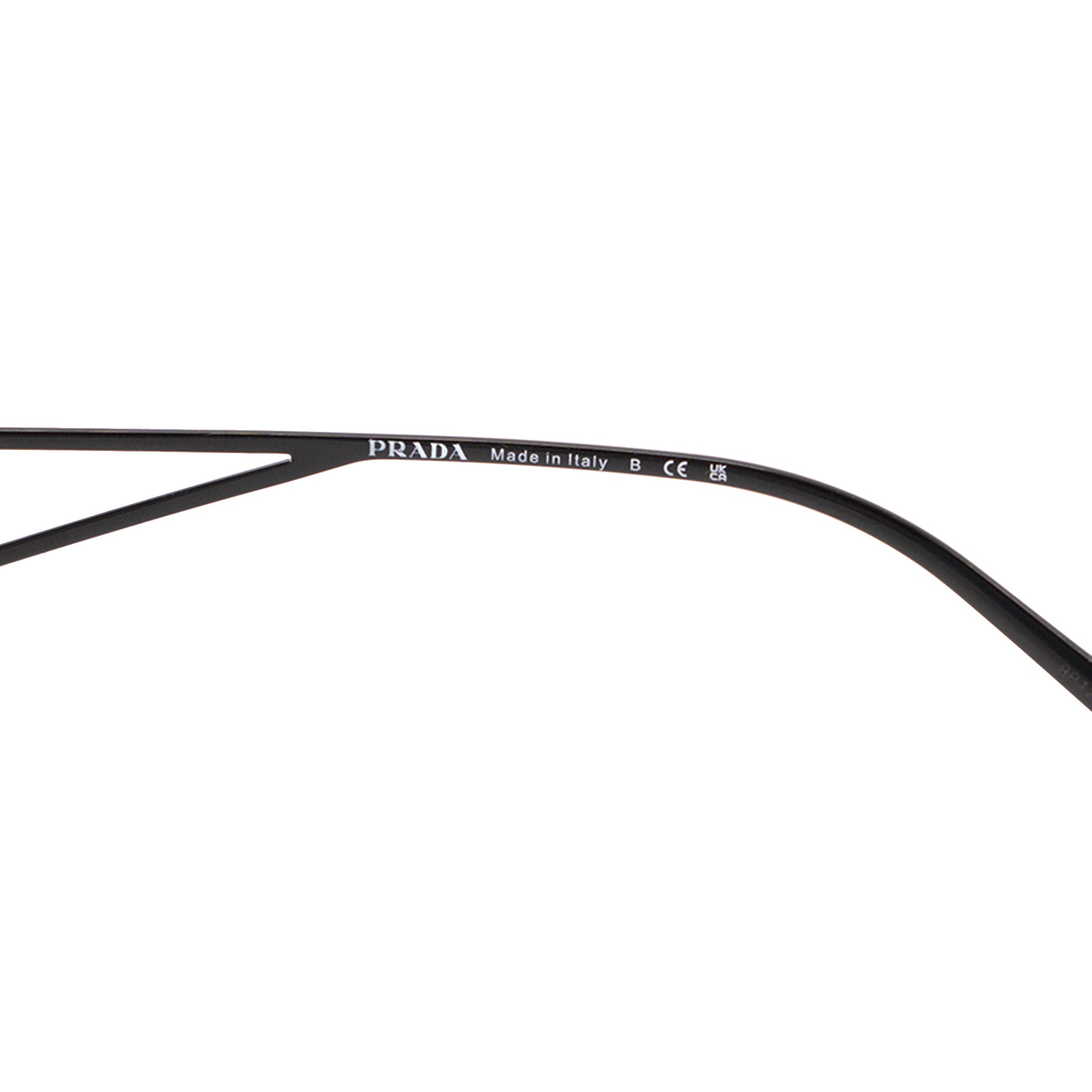 PRADA - Black and Pink Acetate and Metal Prada Logo Sunglasses