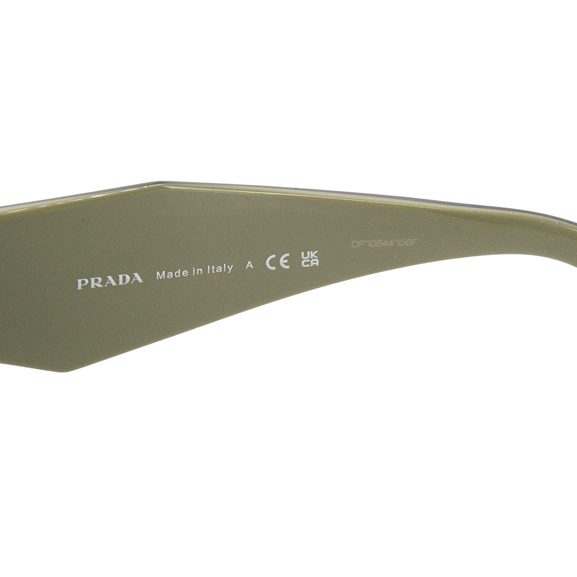PRADA - Lunettes de soleil Prada en acétate kaki