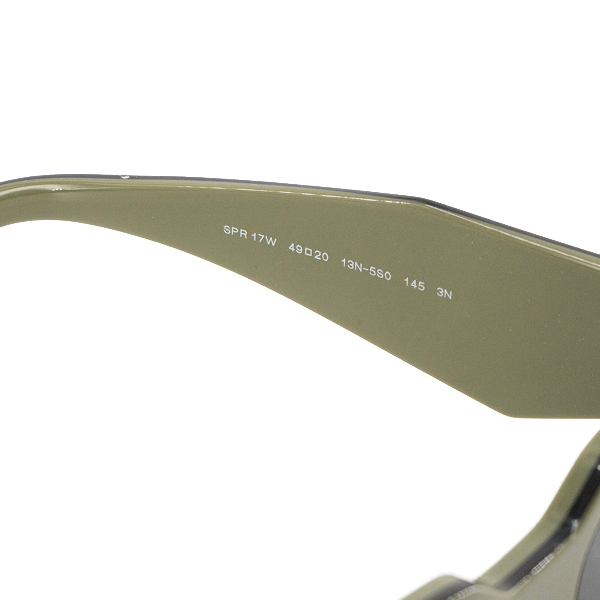 PRADA - Lunettes de soleil Prada en acétate kaki