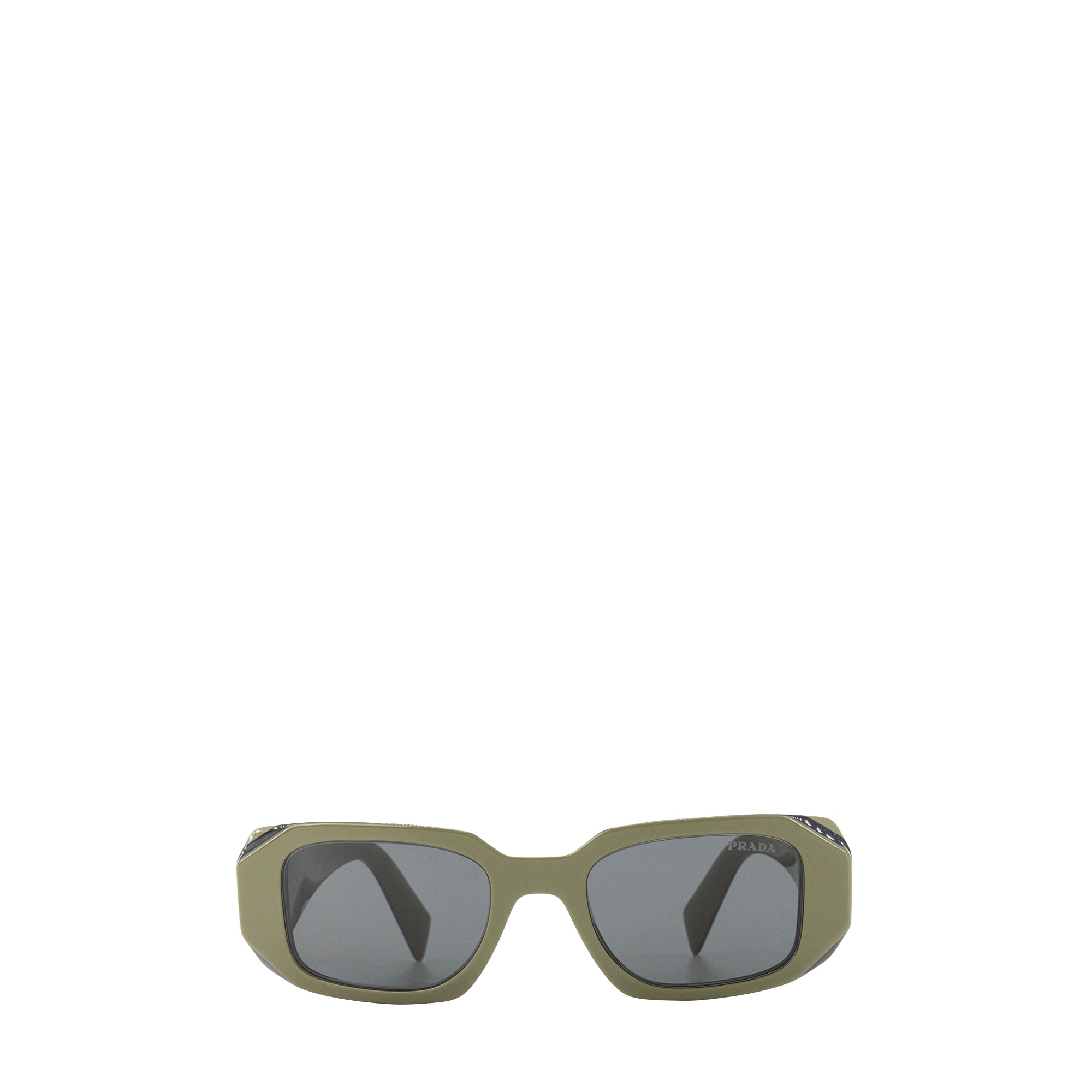 PRADA - Lunettes de soleil Prada en acétate kaki