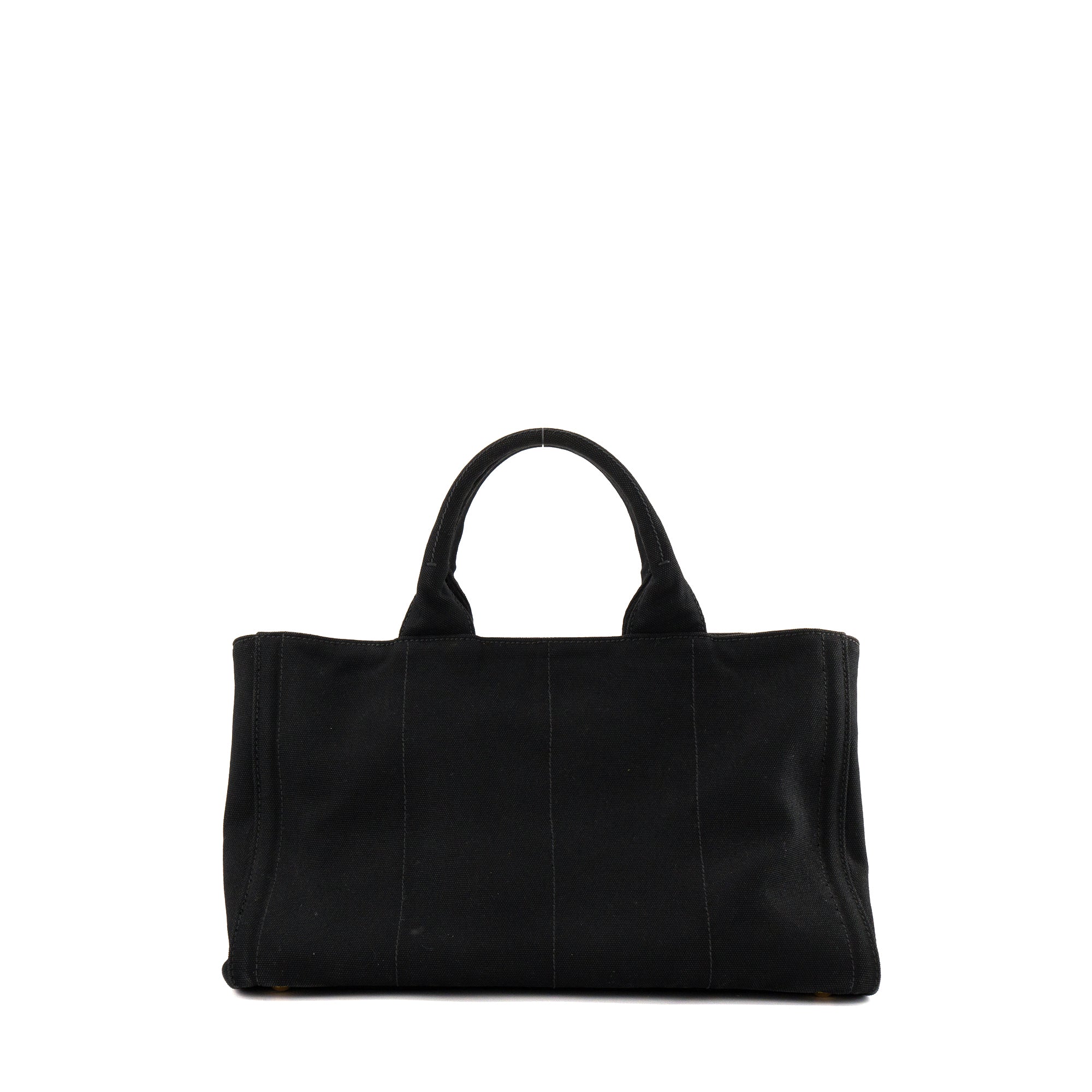 PRADA - Sac à bandoulière Canapa GM Prada en denim noir et strass gris