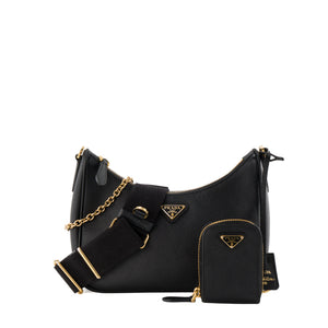 PRADA - Sac à bandoulière Re-Edition 2005 Prada en cuir saffiano noir