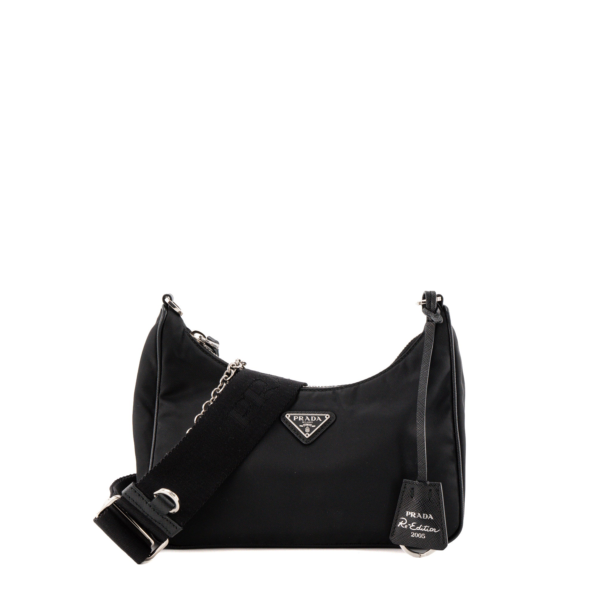 PRADA - Sac à bandoulière Re-Edition 2005 Prada en Re-nylon et cuir saffiano noir