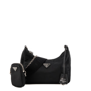 PRADA - Sac à bandoulière Re-Edition 2005 Prada en Re-nylon et cuir saffiano noir